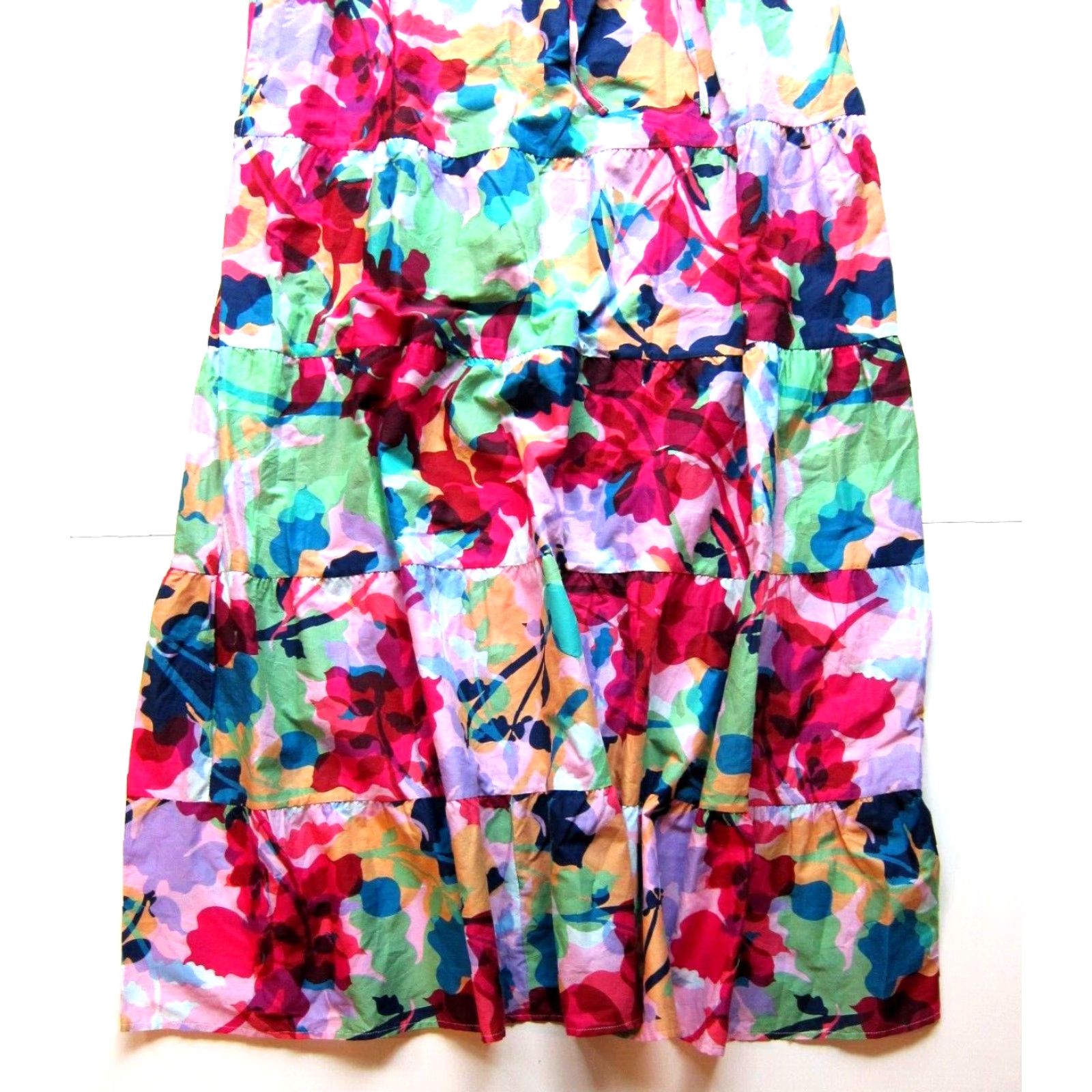 BB Dakota VINTAGE NWT Steve Madden BB Dakota Cotton Pink Green Floral Pocket Long Maxi Dress XL Size XL / US 12-14 / IT 48-50 - 5 Thumbnail