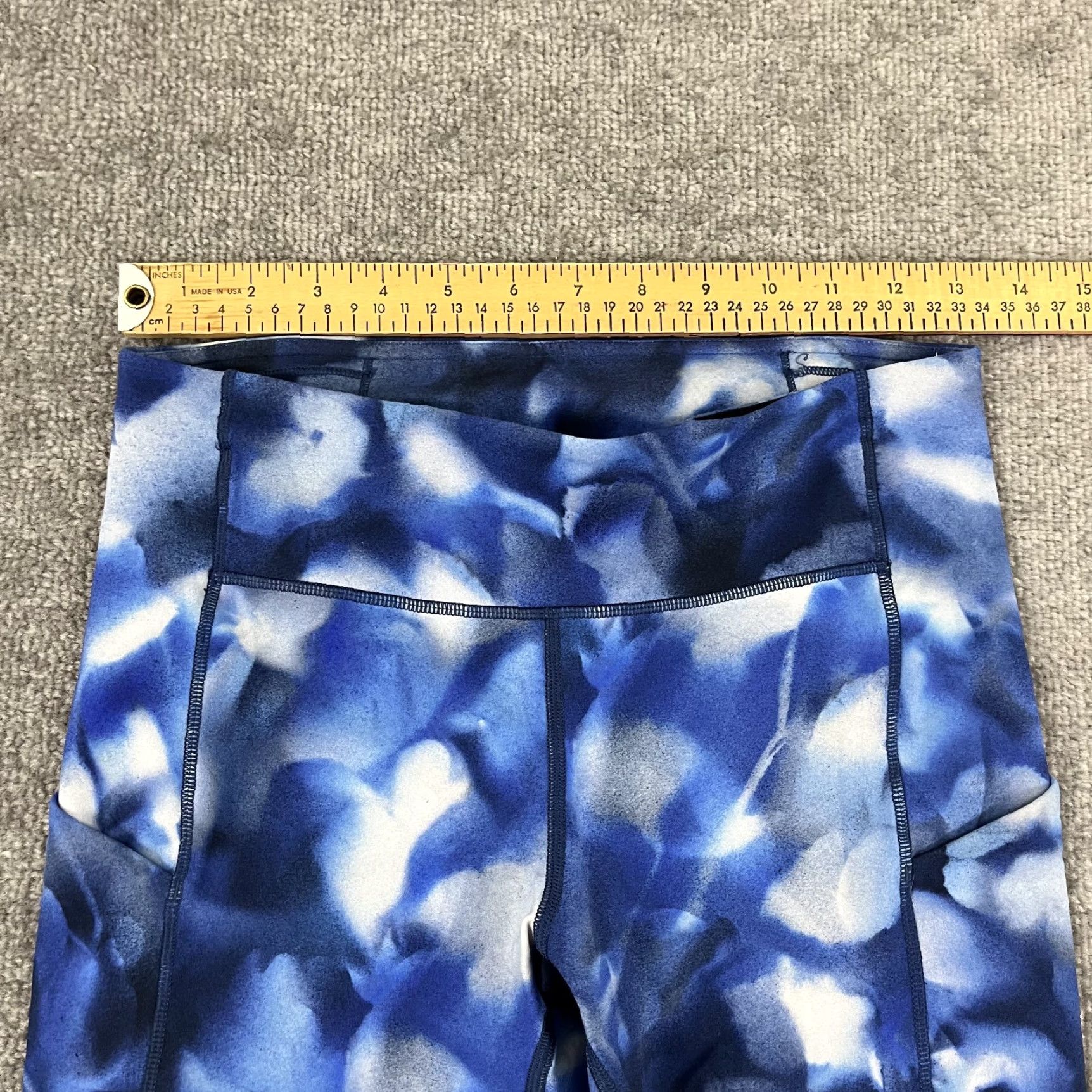 Lululemon LULULEMON Speed Up Tight Leggings Womens Size 6 x 28" Blush Blossom Blue White Gym Yoga Size 28" / US 6 / IT 42 - 7 Thumbnail