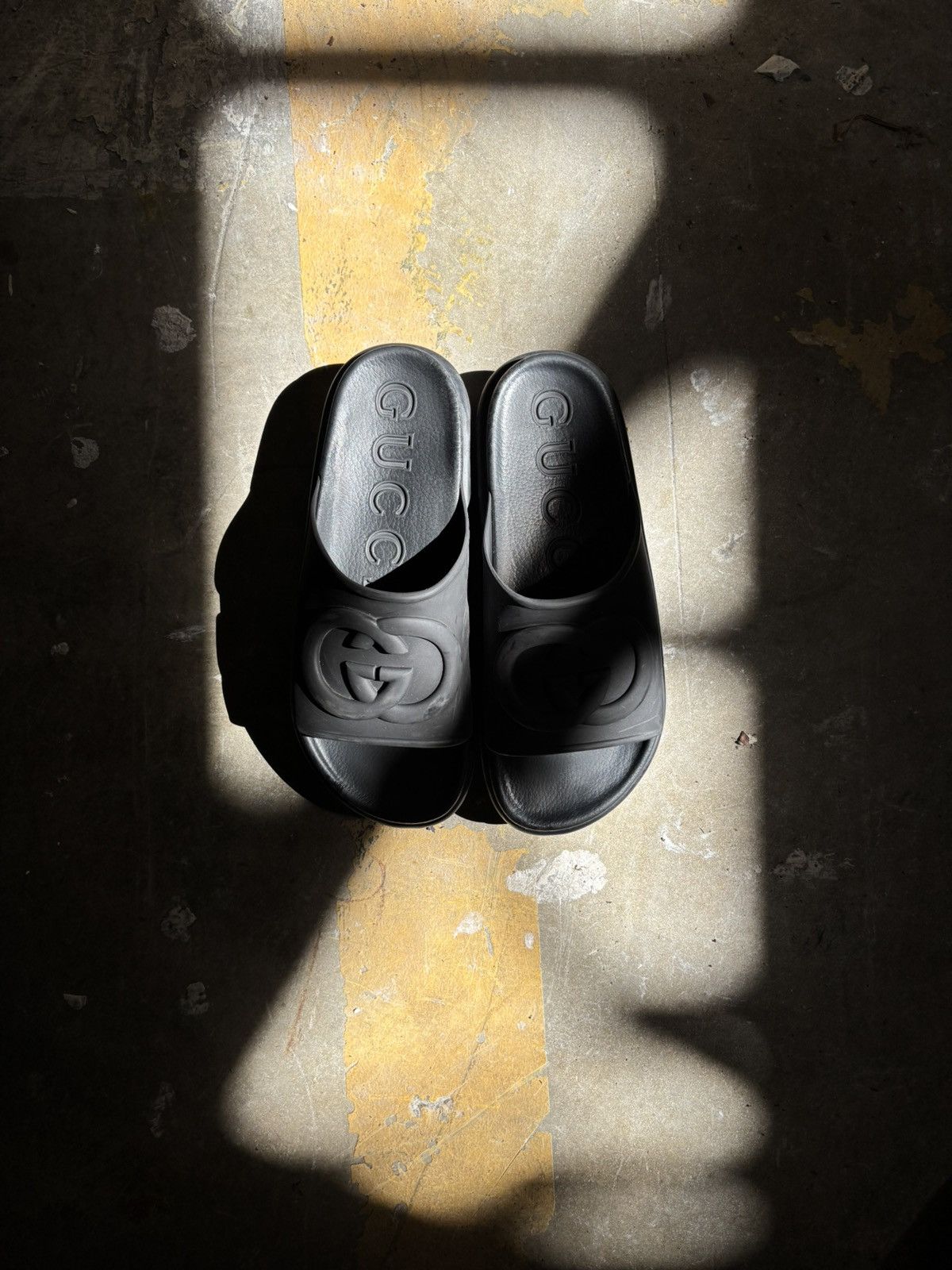 Gucci Gucci black platform slides Size US 8.5 / EU 41-42 - 1 Thumbnail