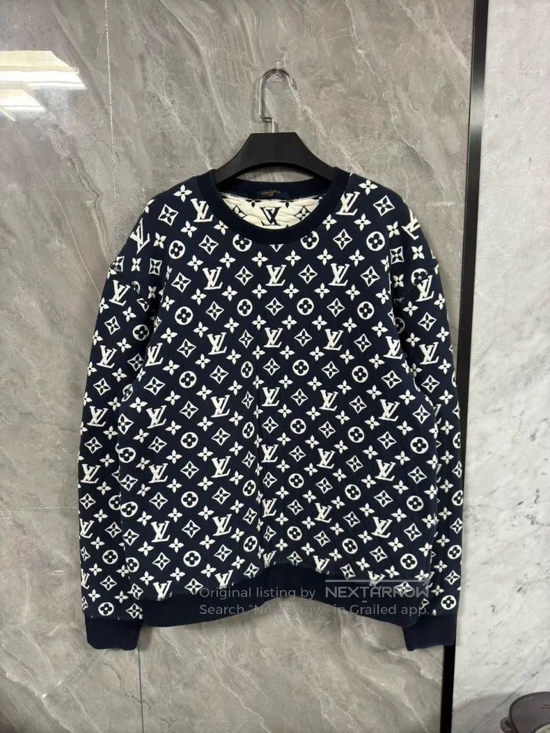 Louis Vuitton FULL MONOGRAM jacquard crewneck sweatshirt