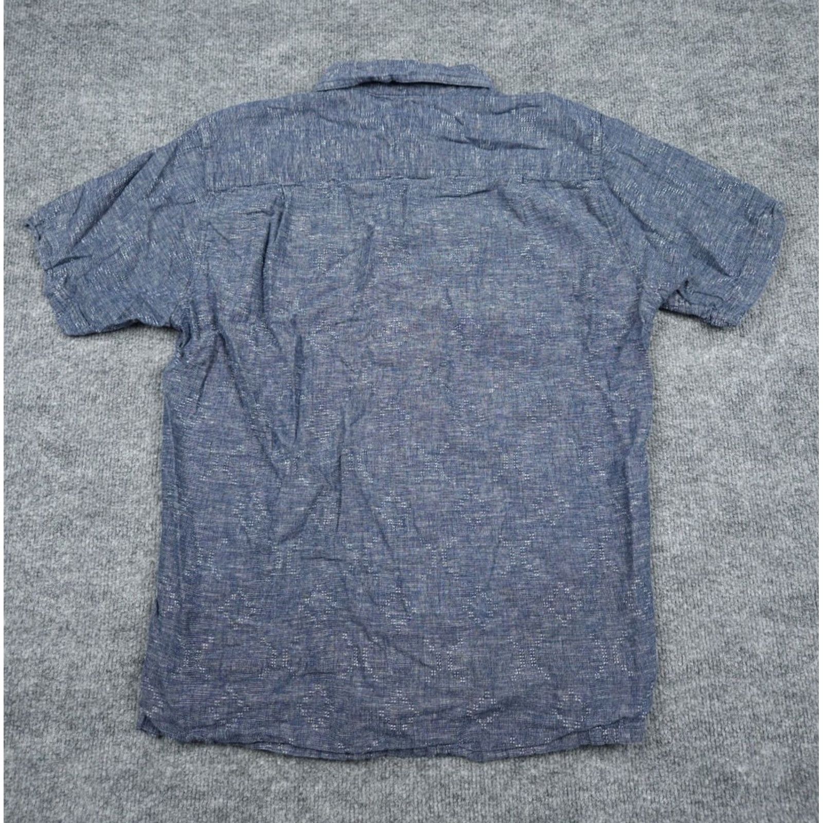 Patagonia PATAGONIA Back Step Shirt Men's M Blue Short Sleeve Hemp Cotton Lightweight Button-Up Casual Fall Spring Summer Size US M / EU 48-50 / 2 - 4 Thumbnail