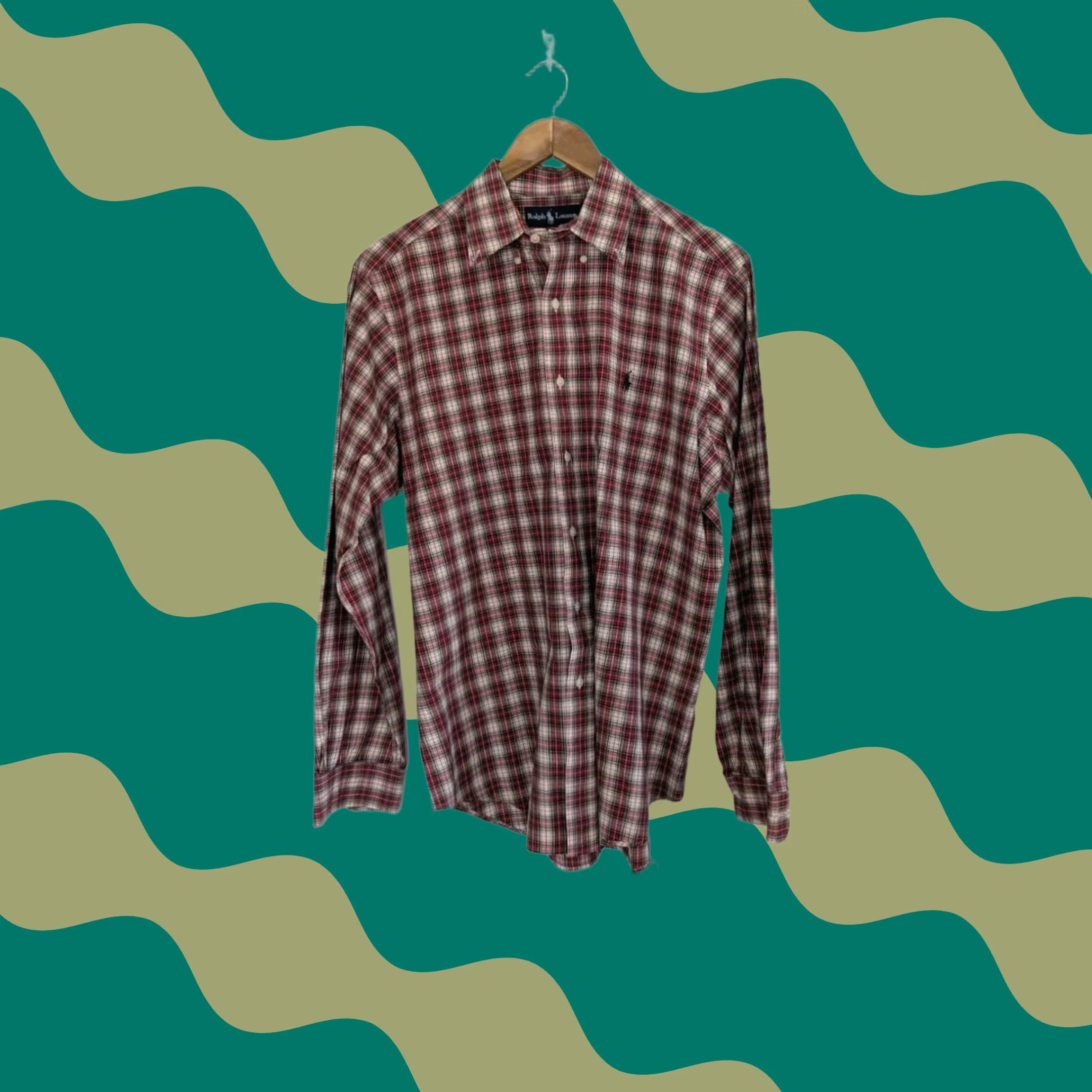 Ralph Lauren Ralph Lauren Long Sleeved Button Down Shirt Men's L Plaid Classic Fit Cotton Multicolor Button-Up Shirt Mens Size US L / EU 52-54 / 3 - 1 Thumbnail