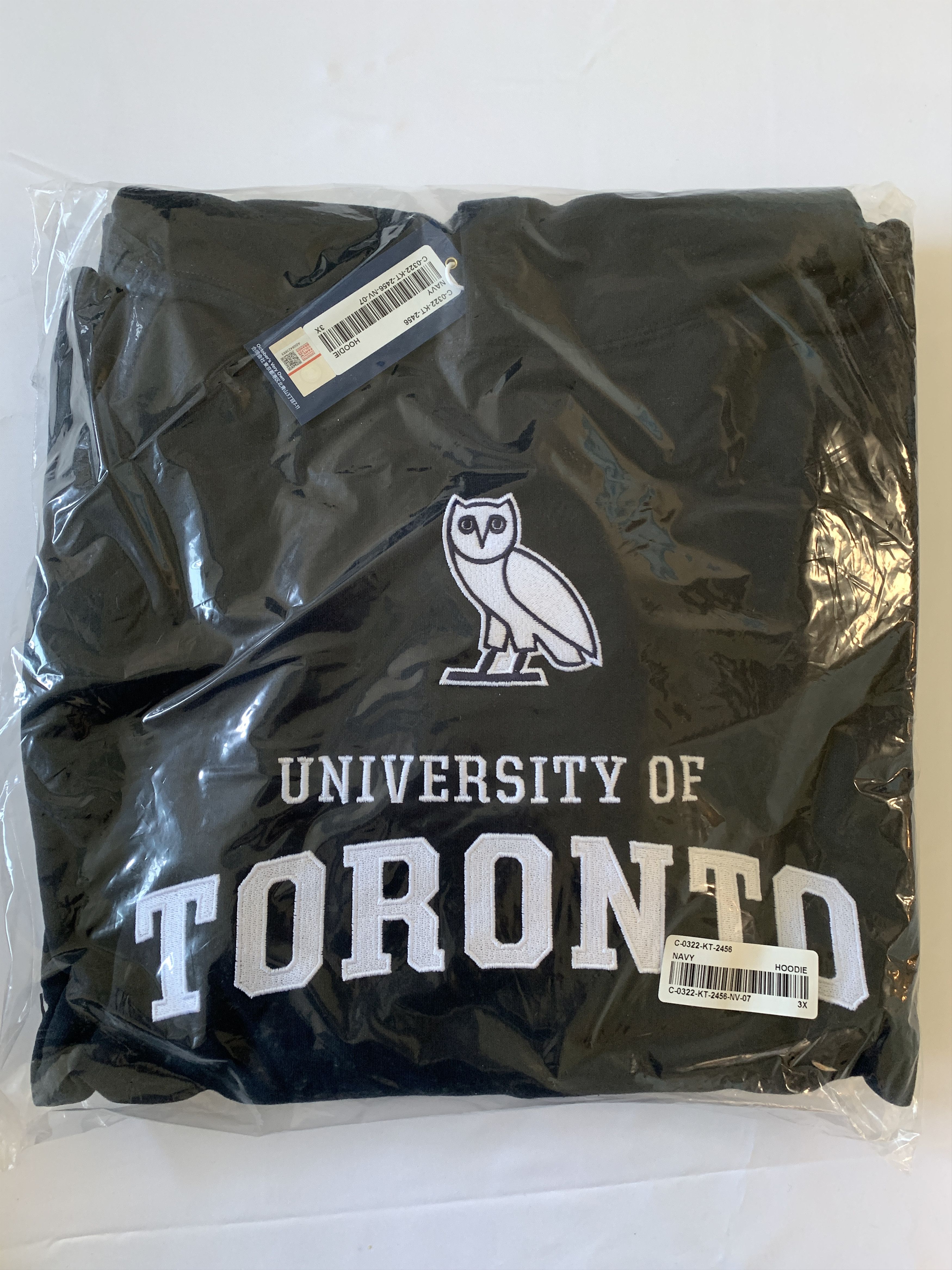 XXXL (3XL) OVO® / U OF T UNIVERSITY HOODIE