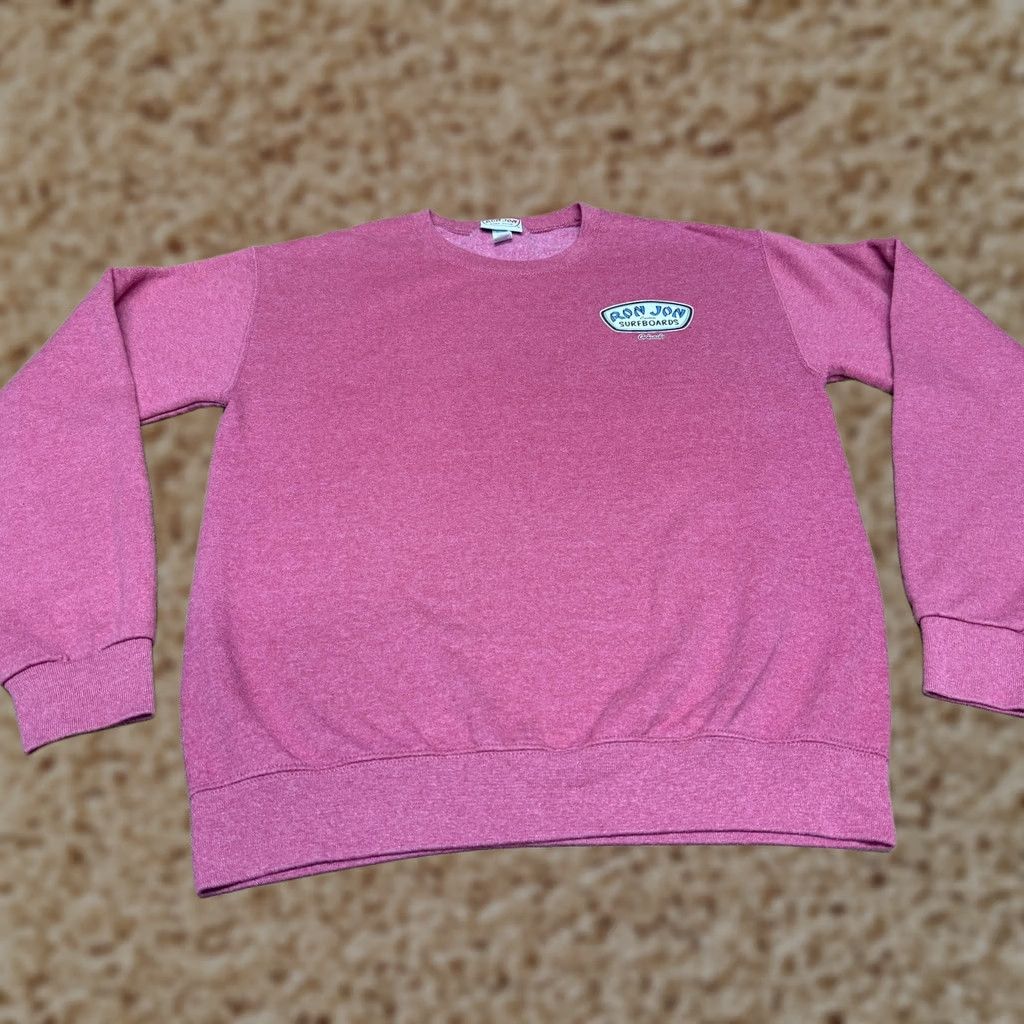 Pinko Ron Jon Sweatshirt Mens Small Pink Graphic Pullover Beach Orlando Surfboards Size US S / EU 44-46 / 1 - 1 Thumbnail