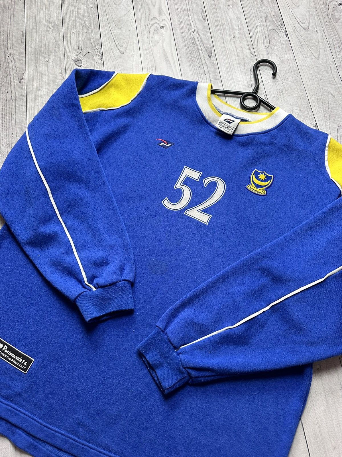 Vintage Vintage Portsmouth soccer sweatshirt 52 rare size L Size US L / EU 52-54 / 3 - 6 Thumbnail