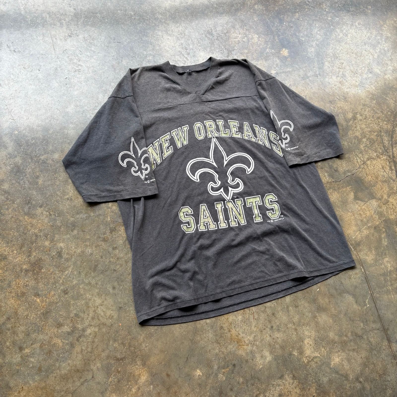 NFL Vintage 90s New Orleans Saints T-shirt Jersey Size US XL / EU 56 / 4 - 2 Thumbnail