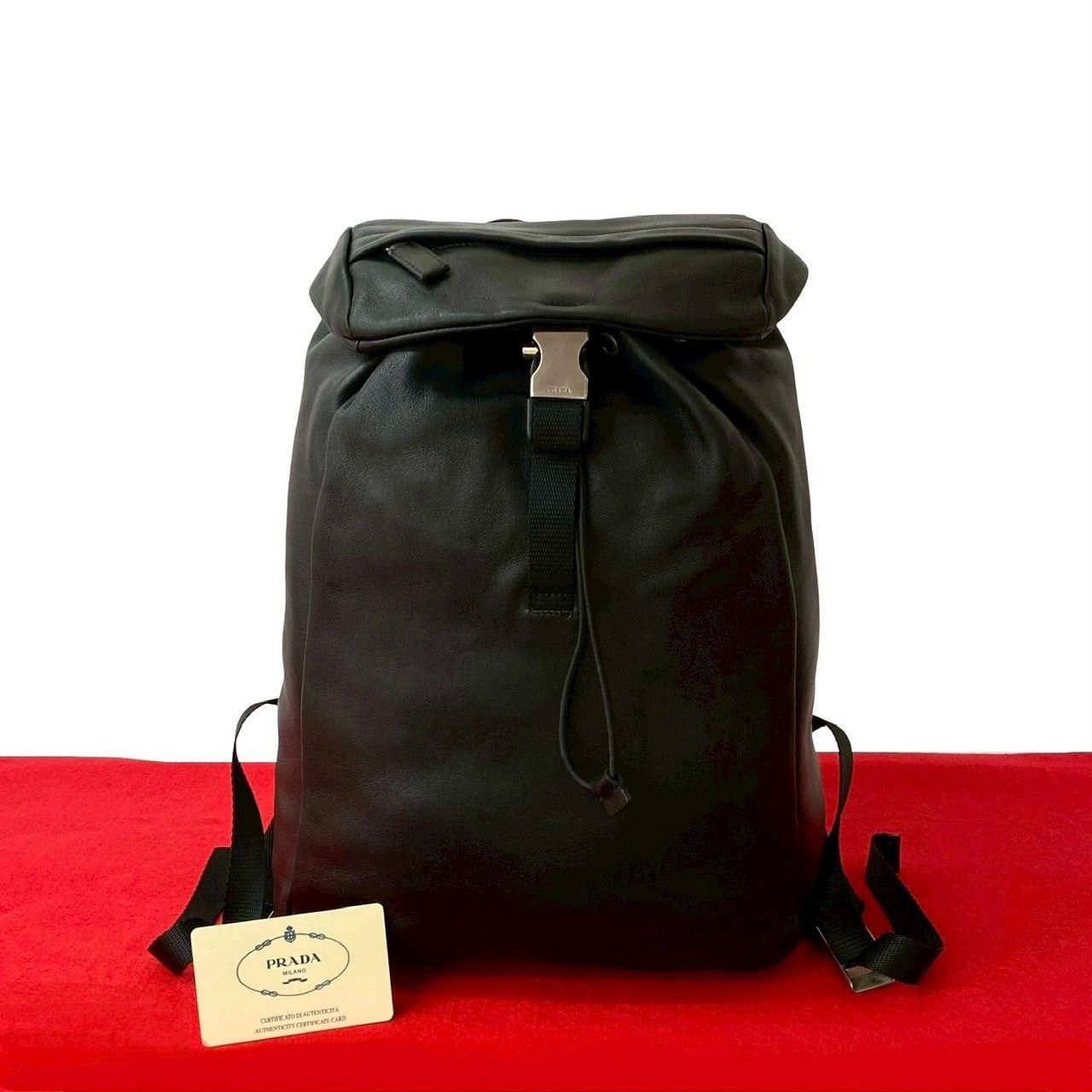 Prada Prada Backpack Black Leather Size ONE SIZE - 1 Thumbnail