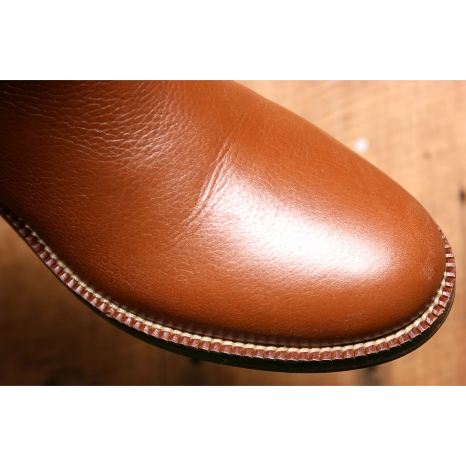 Massimo Dutti MASSIMO DUTTI Cognac Leather Mid-Calf Riding Boots EUR 40 ≈ US 9 Womens Boots 10.75” Shaft 14.25” Calf Cognac Riding Boot Low Heel Dust Bag Size US 9 / IT 39 - 5 Thumbnail