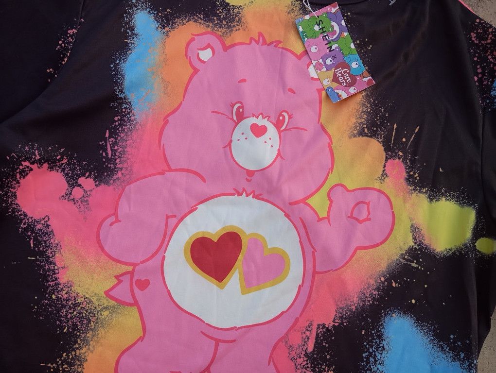 Cartoon Network BNWT Care Bears 🐻💗 Tshirt Cartoon Retro 📺🍿 Size ONE SIZE - 1 Thumbnail