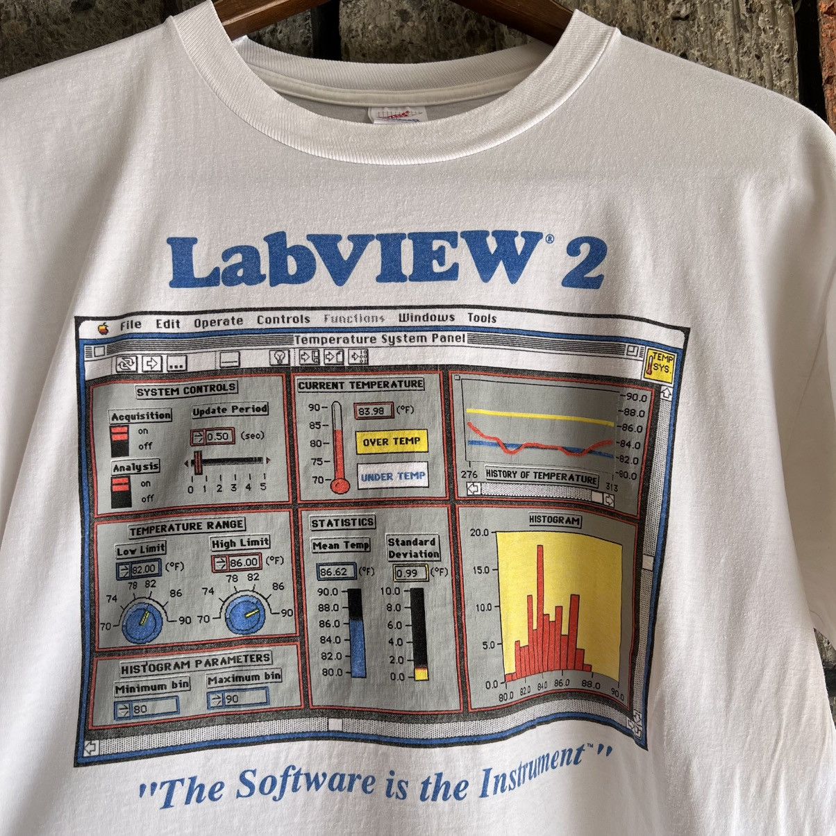 Apple VTG ‘90s LabView 2 Tech Tee Shirt Promo Software Apple Size US XL / EU 56 / 4 - 4 Thumbnail