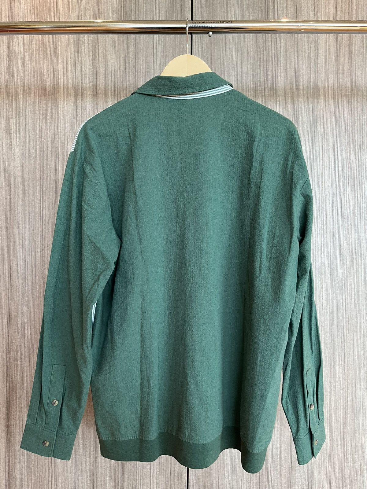 Kith Kith Vista Buttondown Green White LS Size US M / EU 48-50 / 2 - 3 Thumbnail