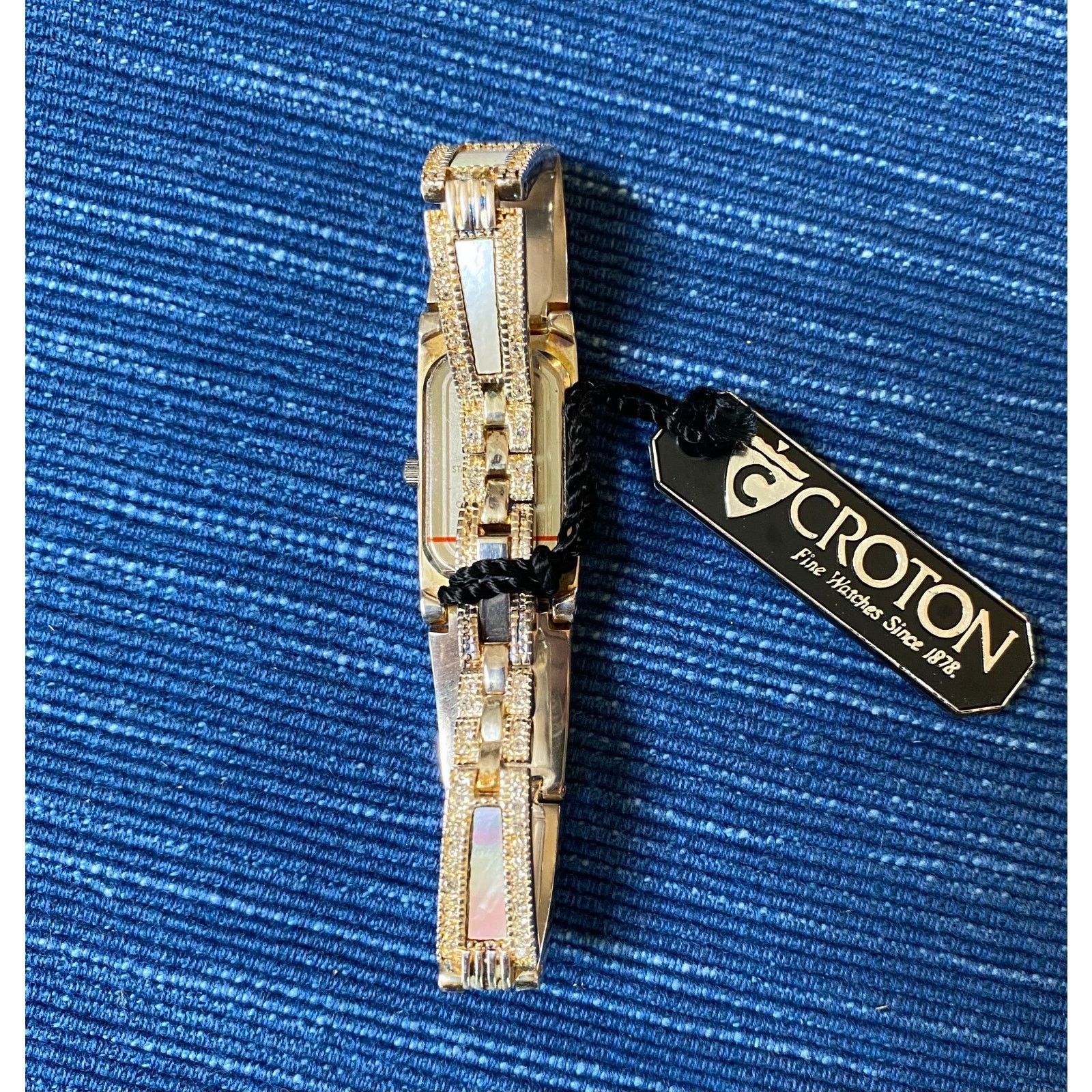 The Unbranded Brand NEEDS BATTERY Croton Mother of Pearl Sterling Silver Watch Size ONE SIZE - 4 Thumbnail
