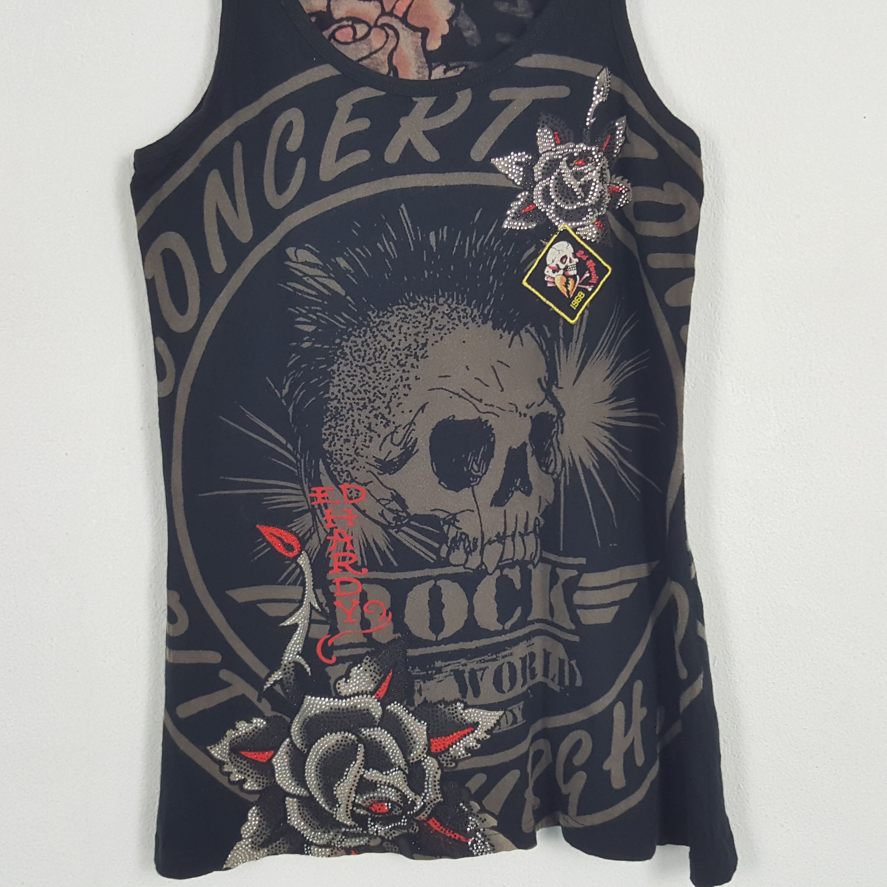 Christian Audigier × Ed Hardy × Vintage Vintage Ed Hardy by Christian Audiger Rock Tank Top Size US S / EU 44-46 / 1 - 2 Thumbnail