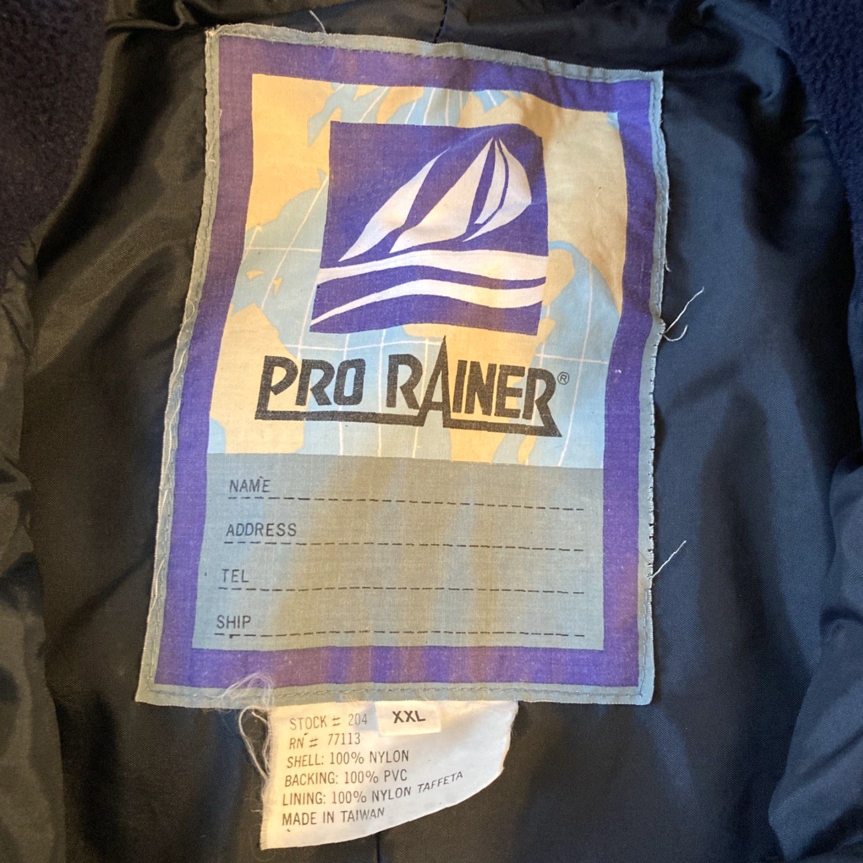 Nautica VINTAGE PRO RAINER Nautical Jacket Coat 2XL Teal Turquoise Ivory Full Zip Hooded Insulated Pockets Navy Coast Pattern: Solid Men Jackets Size US XXL / EU 58 / 5 - 2 Thumbnail