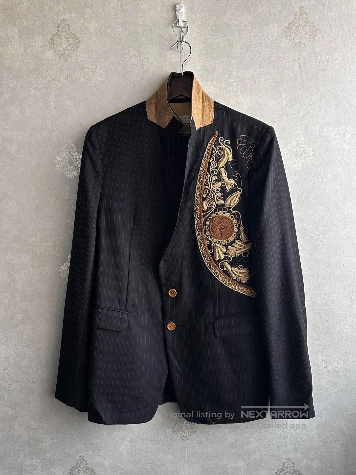 Dries Van Noten DRIES VAN NOTEN 15SS Ballet Season Embroidered Suit| Size 50S - 2 Thumbnail