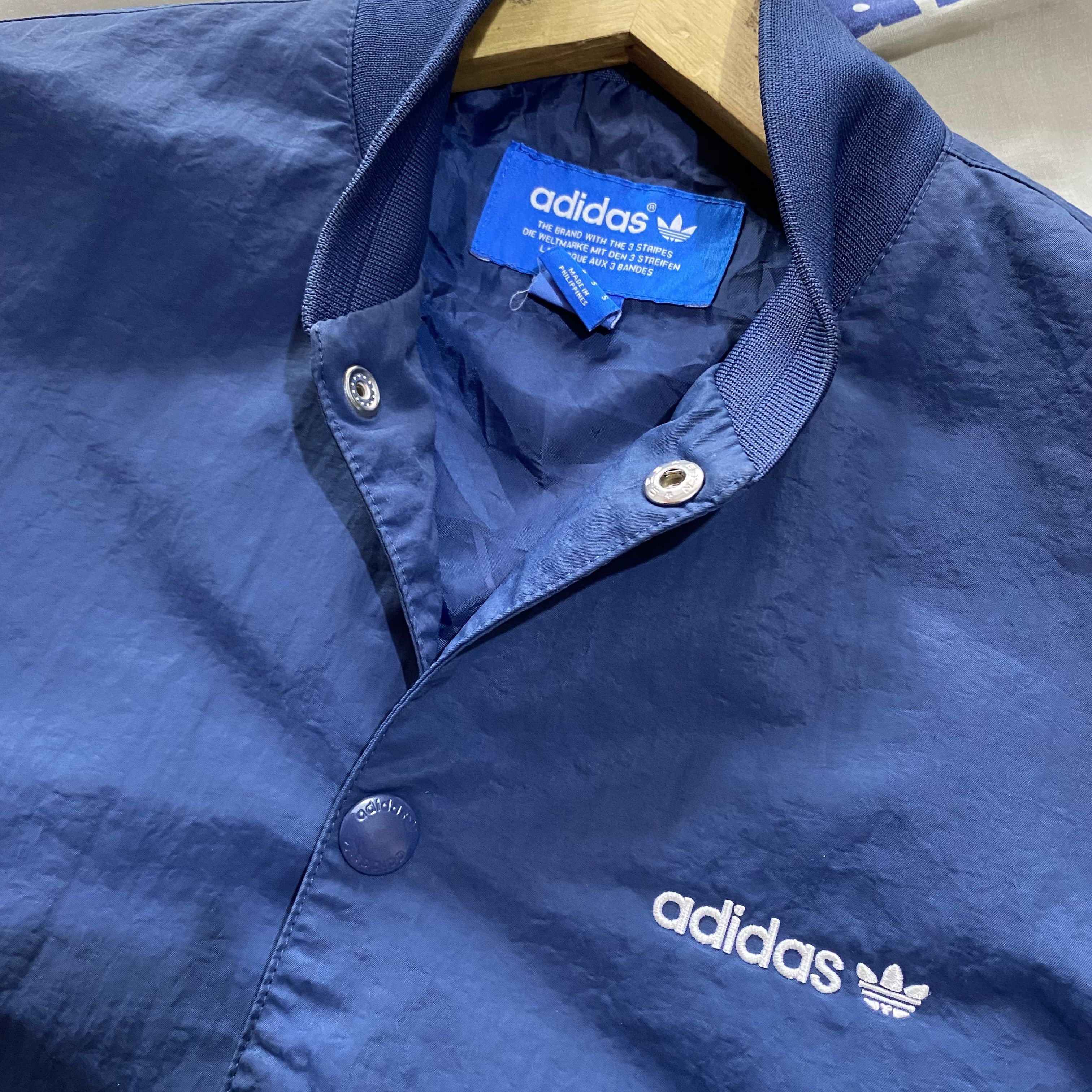 Adidas Adidas Trefoil Bomber Varsity Jacket Blue Very Good Size US M / EU 48-50 / 2 - 3 Thumbnail