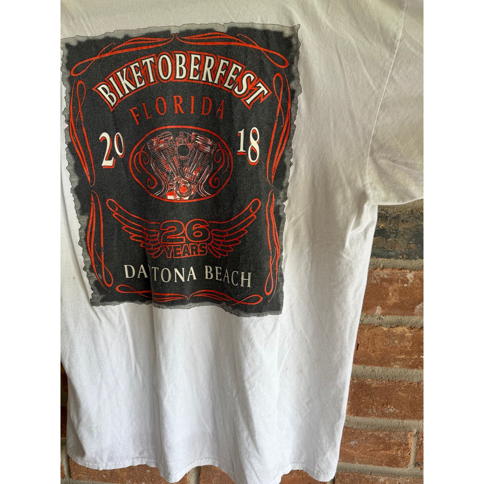Fruit Of The Loom 2018 Biketoberfest Daytona Beach Tee 2XL Biker Shirt Size US XXL / EU 58 / 5 - 5 Thumbnail