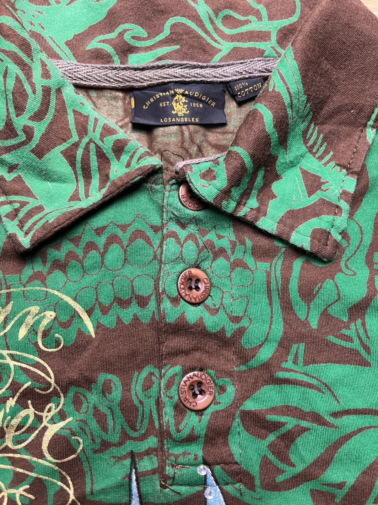 Christian Audigier × Ed Hardy Vtg y2k Christian Audigier polo shirt Size US XL / EU 56 / 4 - 4 Thumbnail