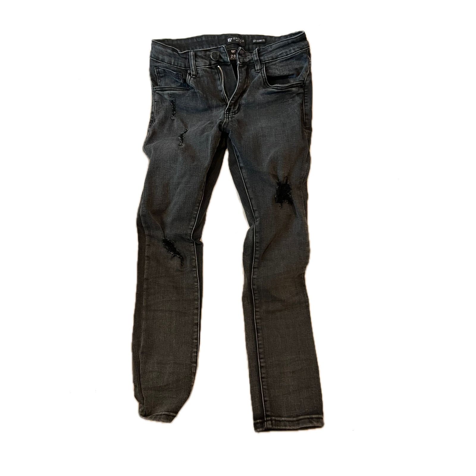 Waimea Waimea Slim Fit Distressed Streetwear Black Jeans Mens 28x28 Size US 28 / EU 44 - 1 Thumbnail