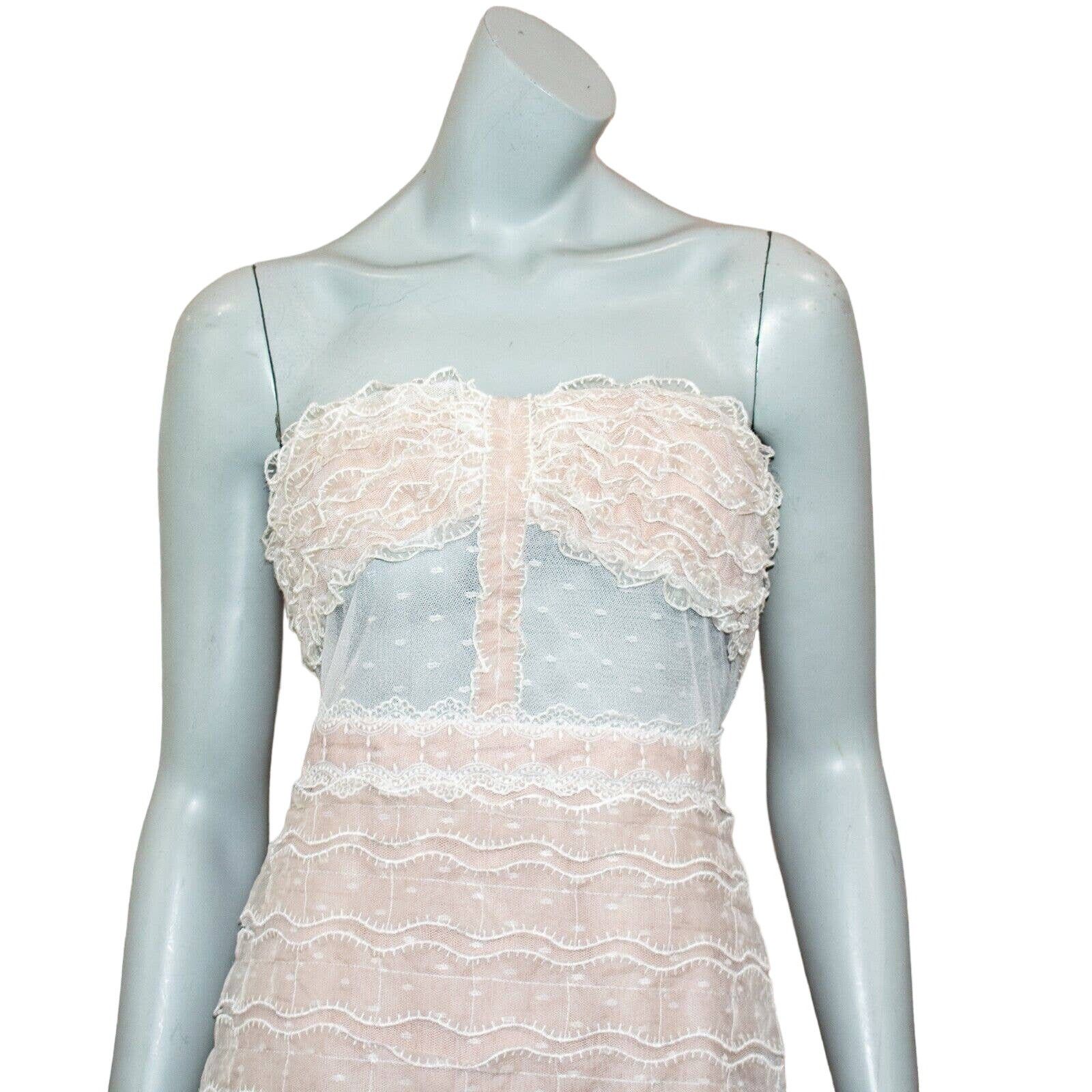 ALEXIS NEW ALEXIS Adlai Dress Mini White Sheer Lace Ruffle Medium Size M / US 6-8 / IT 42-44 - 10 Thumbnail