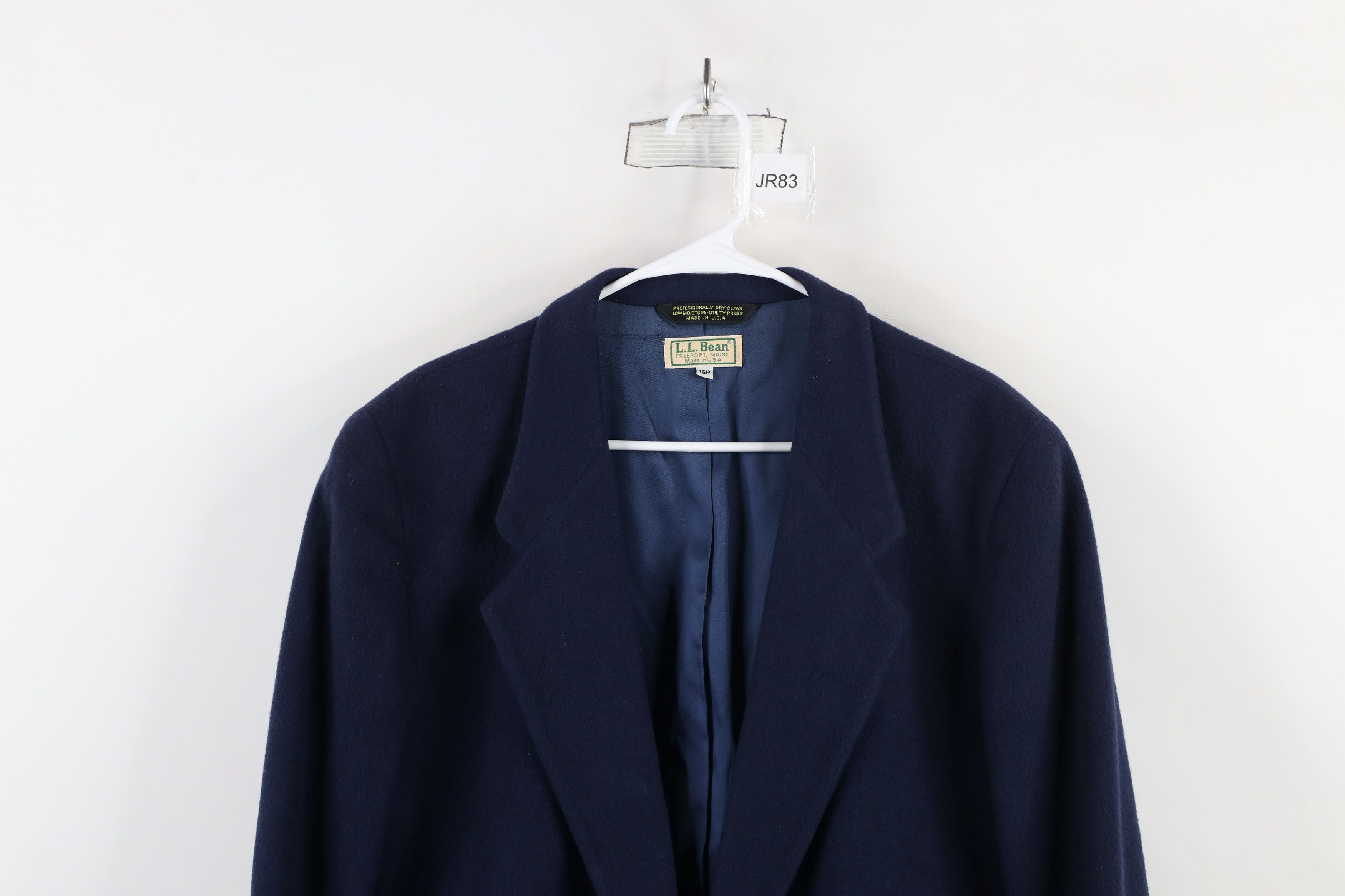 L.L. Bean × Vintage Vintage 90s LL Bean Cashmere Blazer Suit Jacket Blue USA Size XXL / US 16-18 / IT 52-54 - 2 Thumbnail
