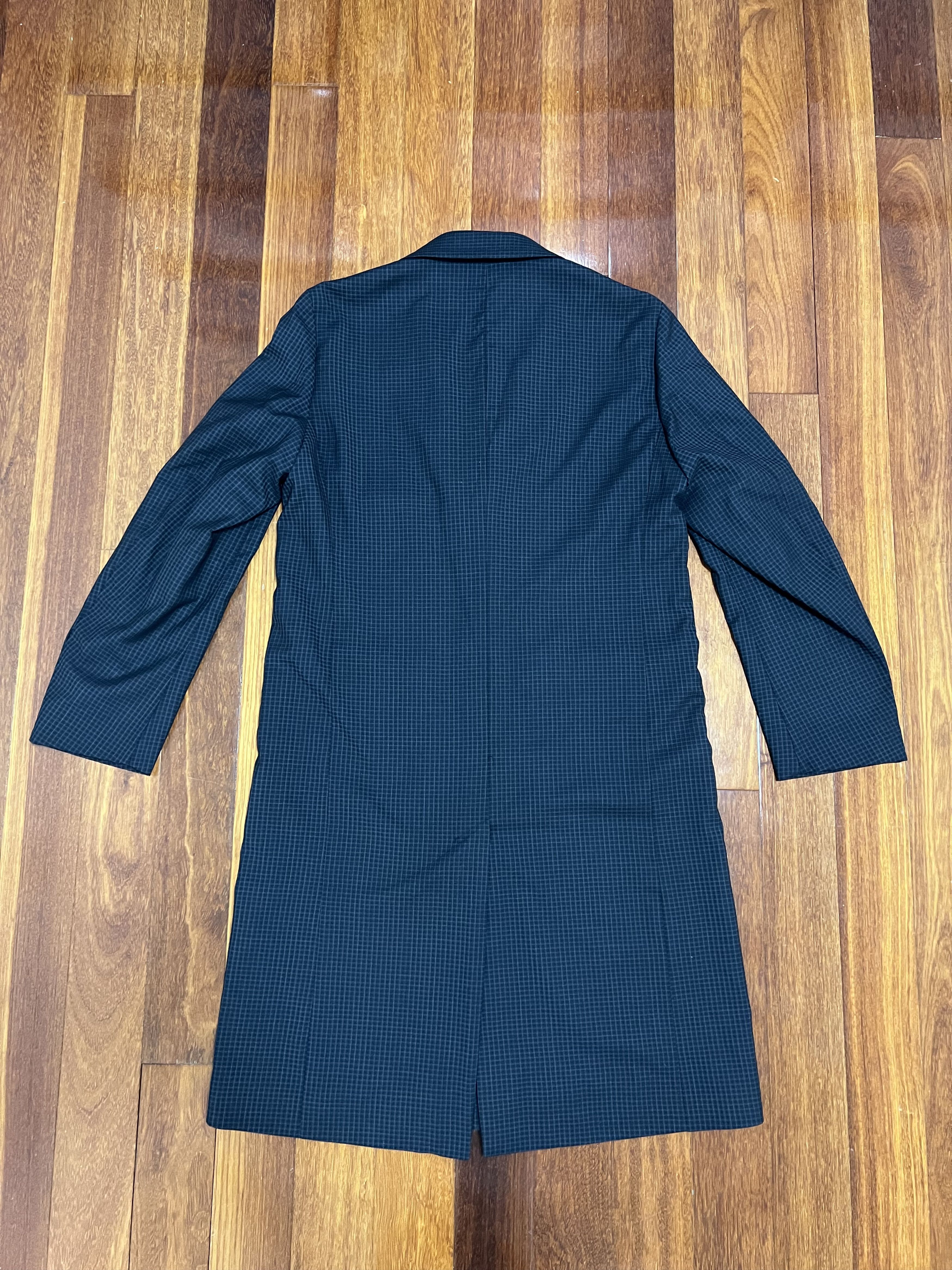 Tres Bien 💚 Très Bien Peak Lapel Coat Virgin Wool Black Check NEW Size US S / EU 44-46 / 1 - 9 Thumbnail