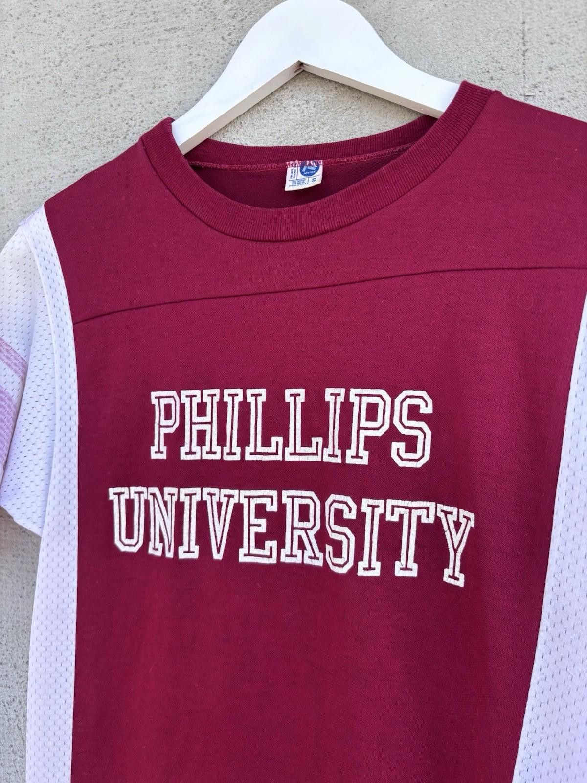 Artek × Vintage Vintage 1980s Phillips University Jersey T-shirt Small Artex Size US S / EU 44-46 / 1 - 3 Thumbnail