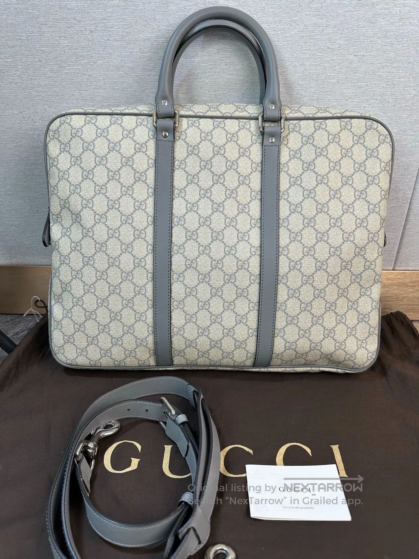 Gucci Gucci Gray GG Monogram Briefcase. Size ONE SIZE - 2 Thumbnail