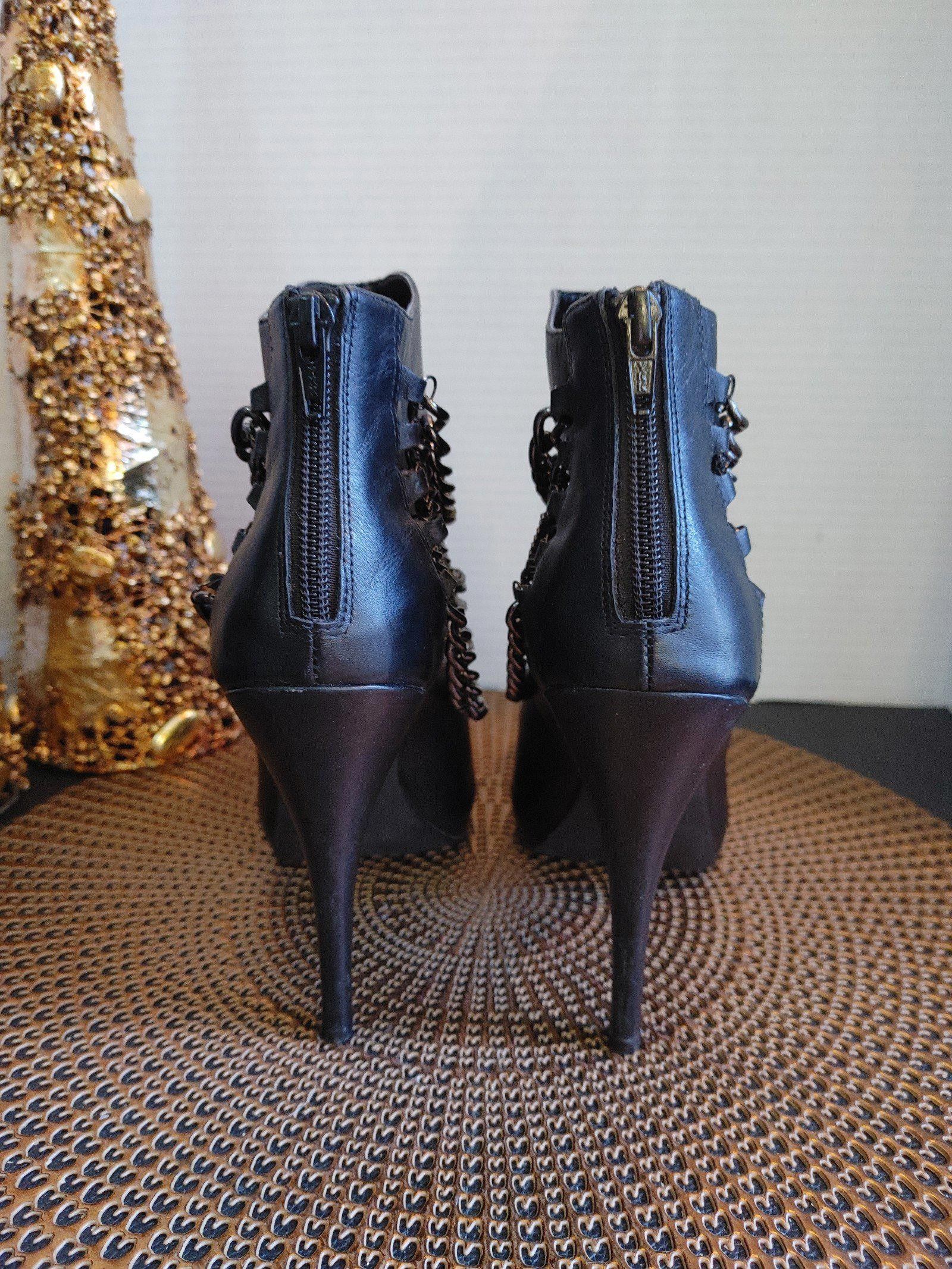 Designer Michael Shannon Sienna Leather Booties Size 10M Size US 10 / IT 40 - 6 Thumbnail