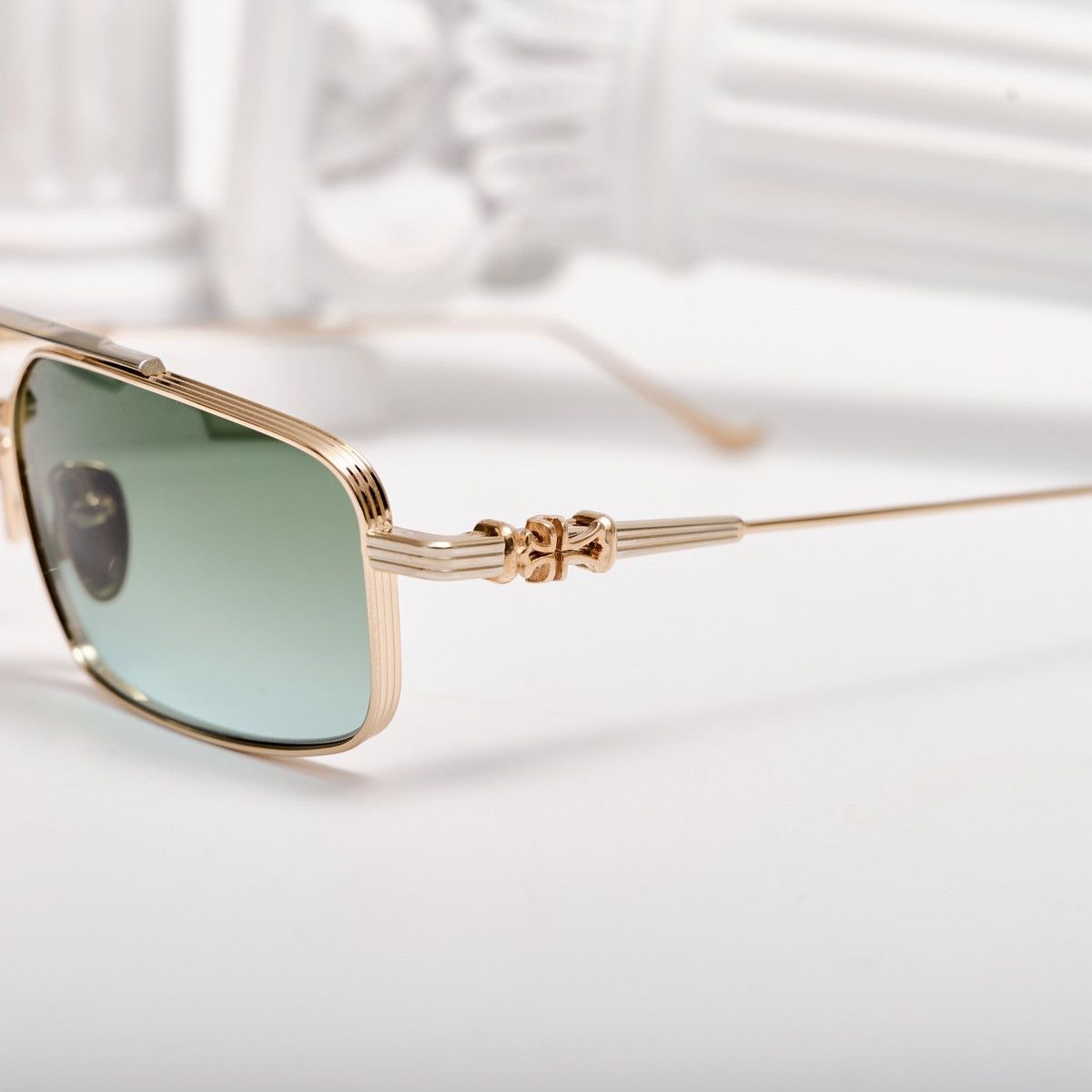 Chrome Hearts CHROME HEARTS LICK'N GOLD PLATED SUNGLASSES Size ONE SIZE - 3 Thumbnail