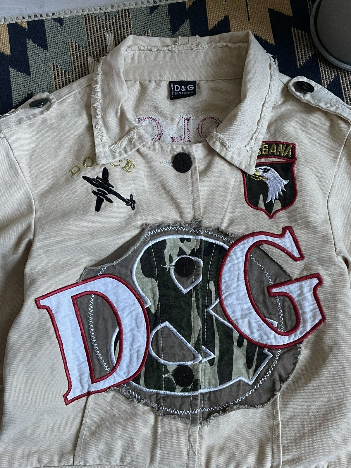 Dolce & Gabbana Rare❗️Vintage Dolce&Gabbana Denim Big Logo Jacket Size M / US 6-8 / IT 42-44 - 5 Thumbnail