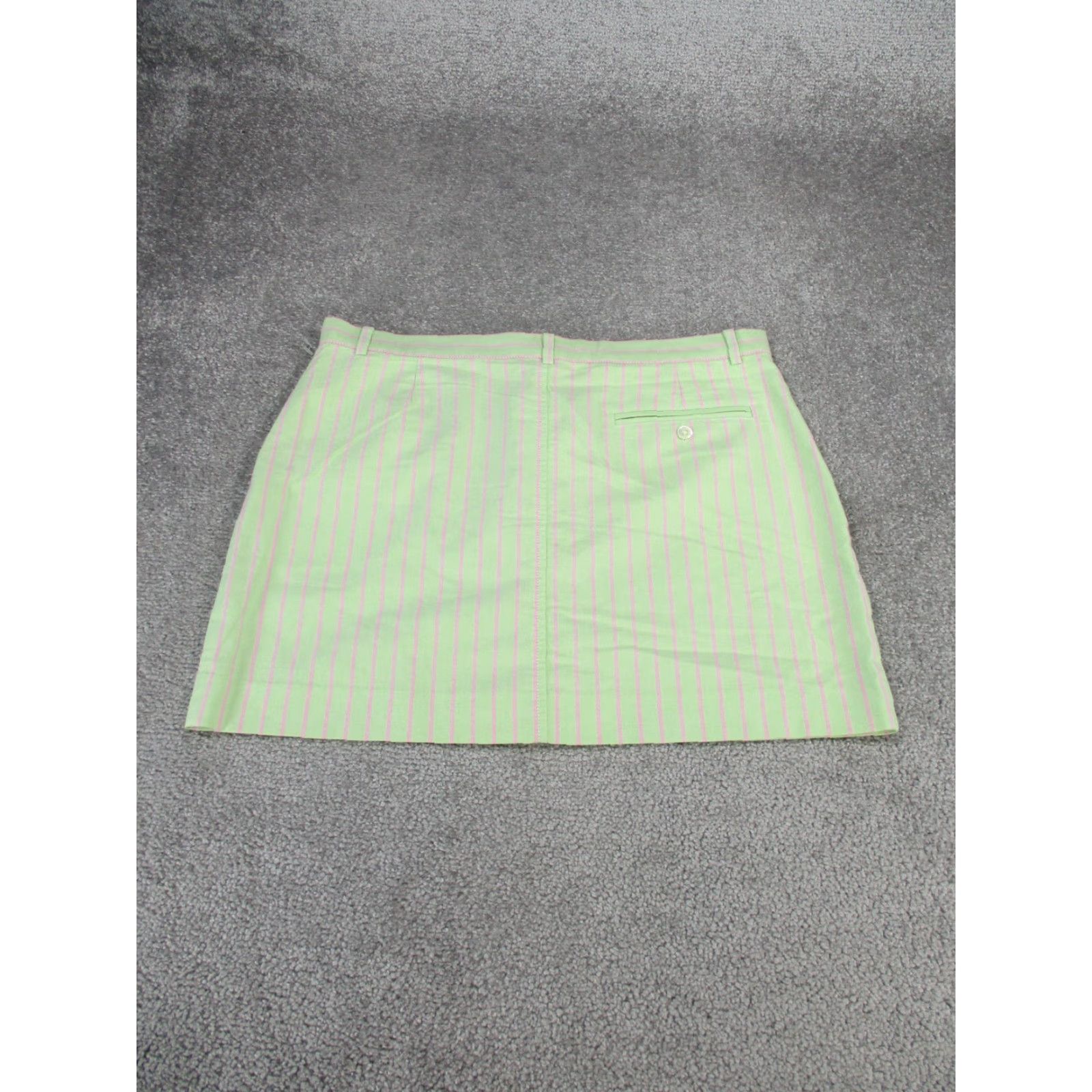 Ralph Lauren Ralph Lauren Skirt Womens 8 Green Pink Stripes Cotton Mini NEW Size 30" / US 8 / IT 44 - 8 Thumbnail