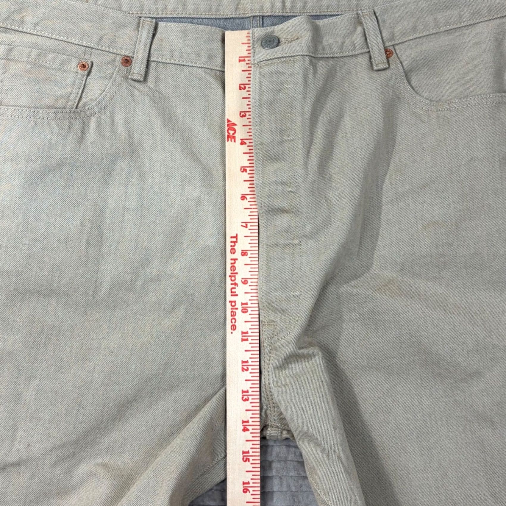 Levi's VINTAGE Levi's 501 Original Fit Jeans Beige Cone Denim Button Fly Mens W44 L34 Size US 34 / EU 50 - 3 Thumbnail