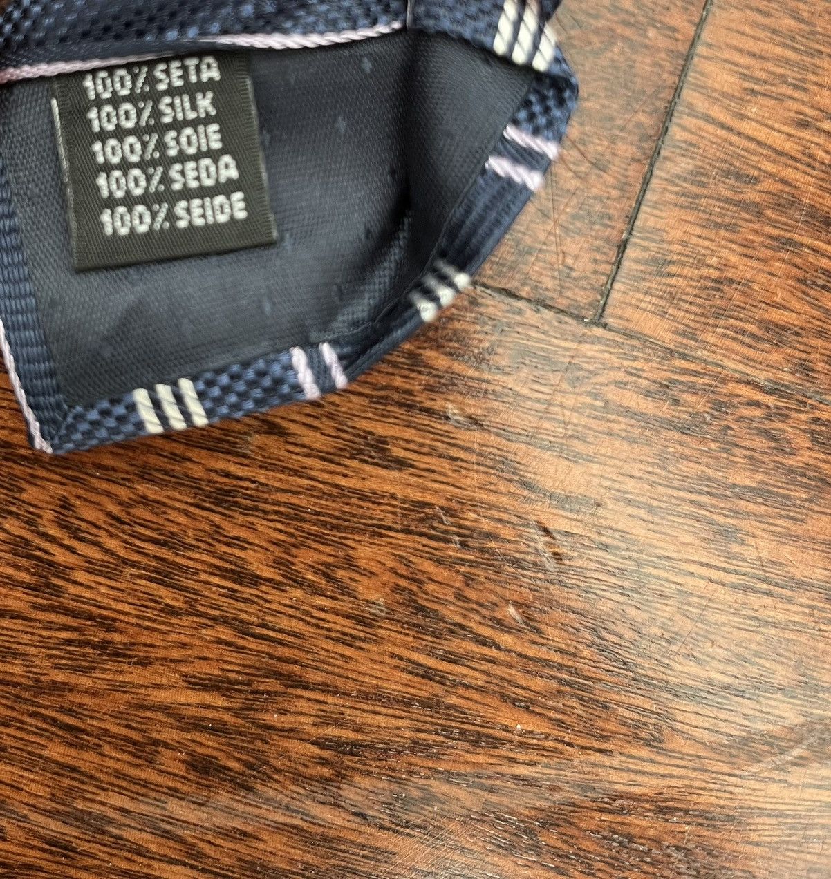 Bruno Magli Bruno Magli Blue Striped Silk Tie Size ONE SIZE - 3 Thumbnail