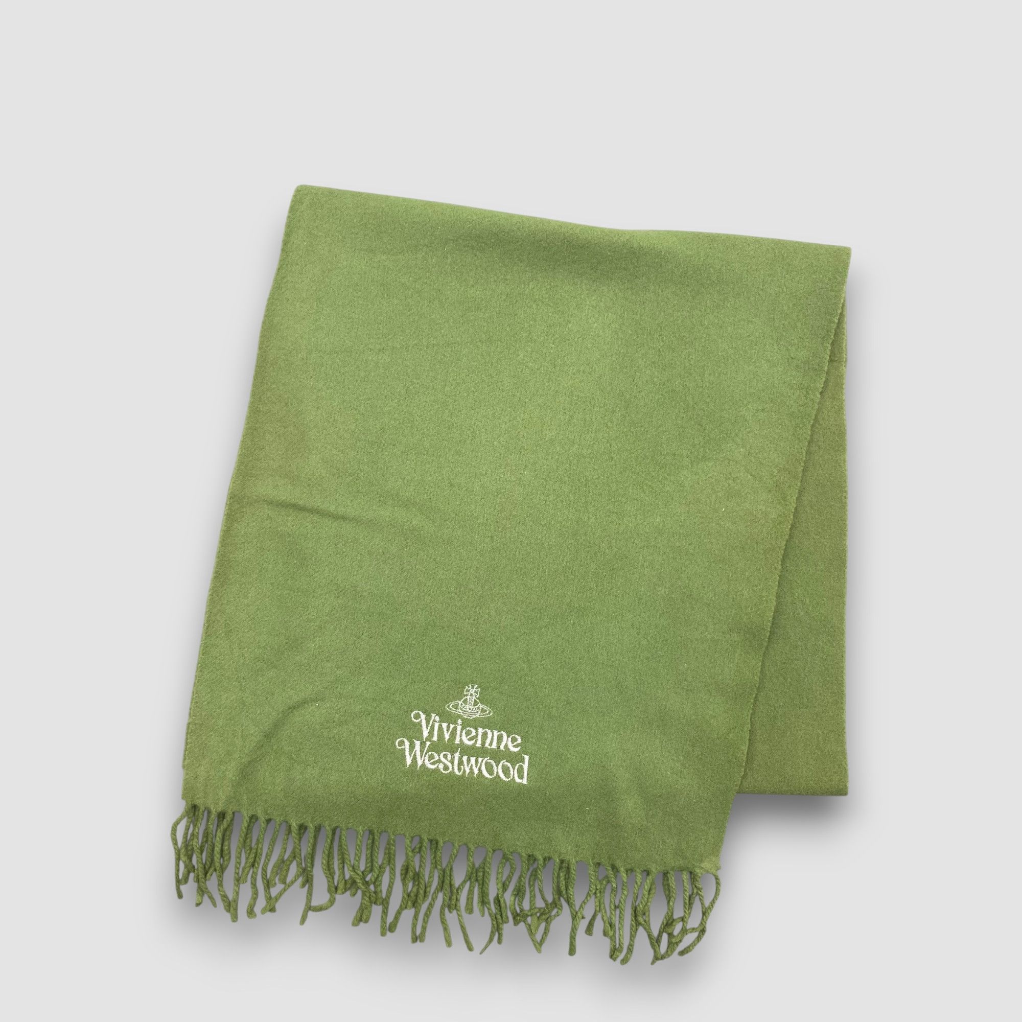 Japanese Brand Vintage Vivienne Westwood Scarf Muffler Wool Orbs Scarves Size ONE SIZE - 3 Thumbnail