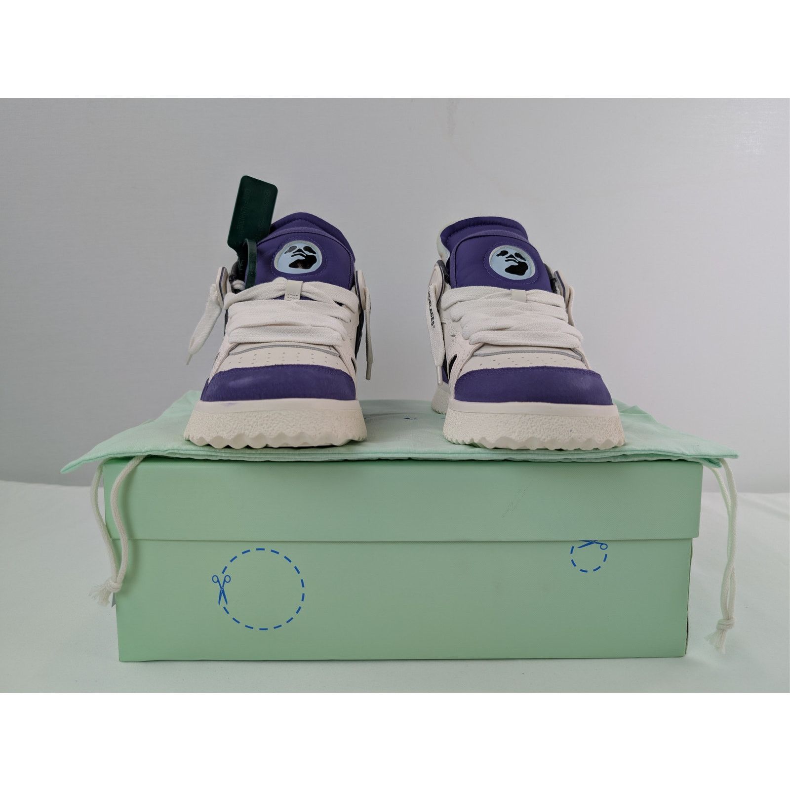 Off-White o1rshd1 Mid Top Sponge Sneakers in Purple/Black Size US 7 / EU 40 - 18 Thumbnail