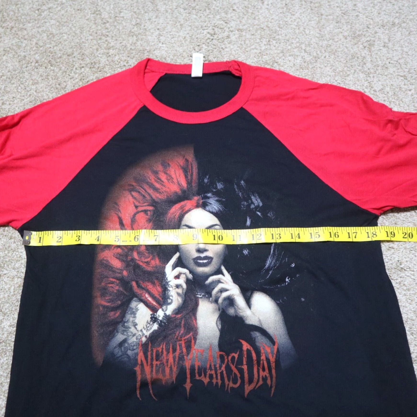 ASH New Years Day Ash Costello Band T Shirt Goth Punk Black M Medium Women Size M / US 6-8 / IT 42-44 - 4 Thumbnail