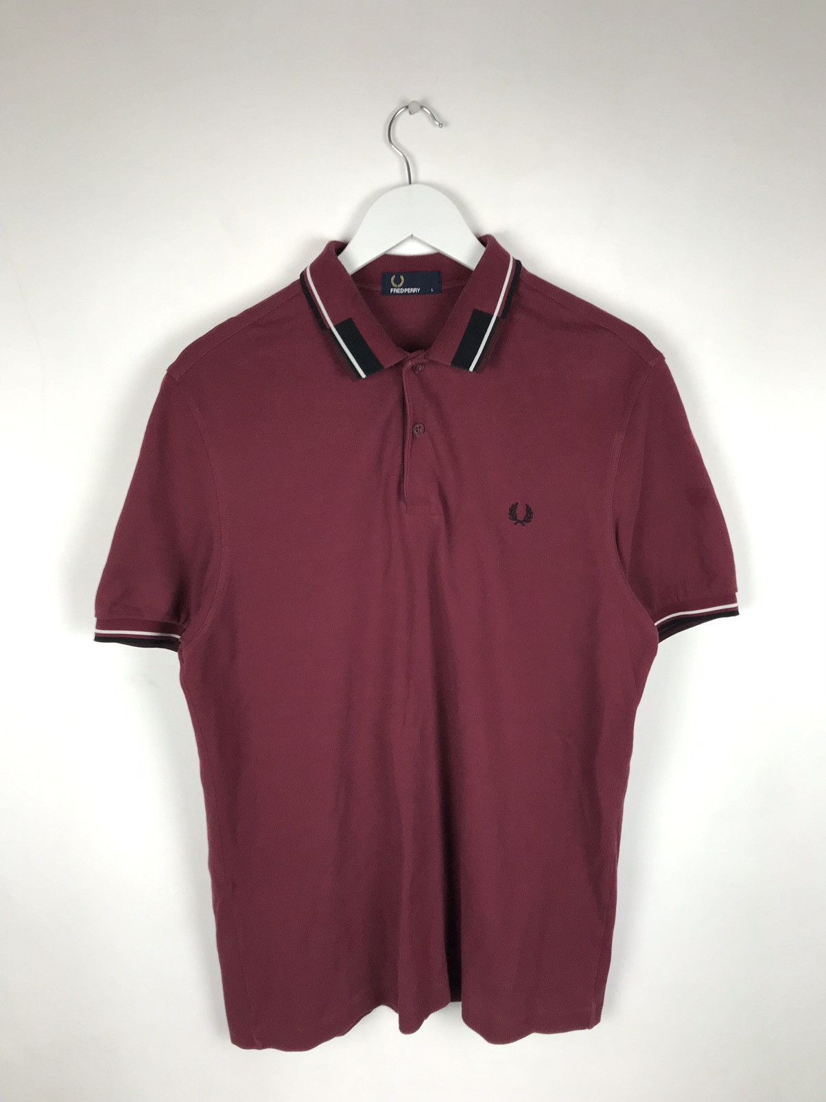 Fred Perry Men’s L/52,Fred Perry Classic Casual Twin Stripes Polo,Shirt Size US L / EU 52-54 / 3 - 1 Thumbnail