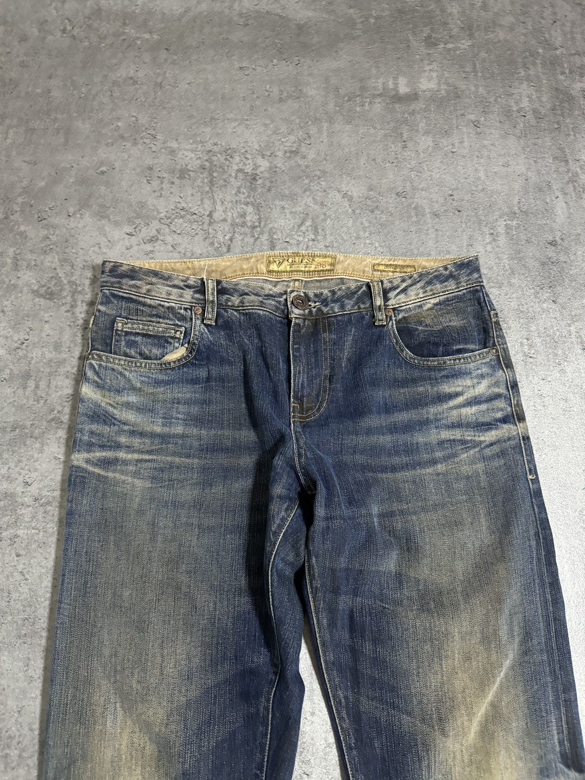 Japanese Brand × Vintage Guess Selvedge Vintage Baggy Jeans Distressed Rap Skate Y2K Size US 28 / EU 44 - 8 Thumbnail
