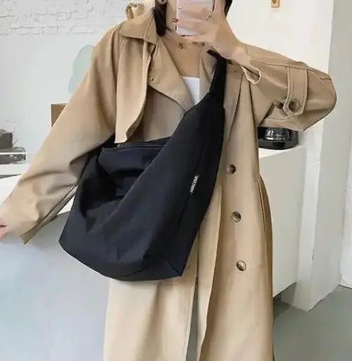 Indigo × Japanese Brand Bag Dumpling Hobos Nylon Bag Size ONE SIZE - 3 Thumbnail