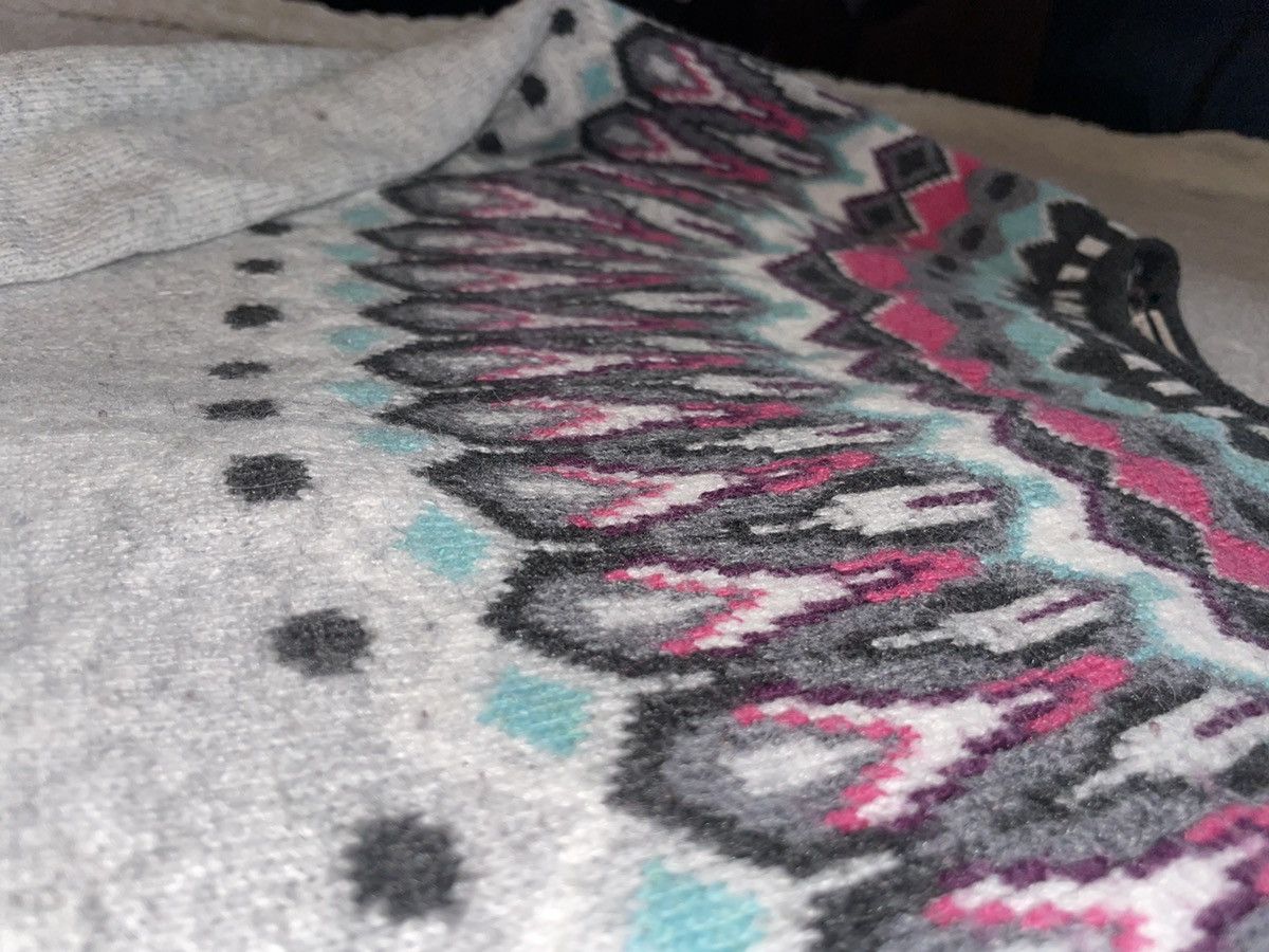H&M L.O.G.G. H&M Gray Fair Isle Yoke Sweater Size L / US 10 / IT 46 - 3 Thumbnail