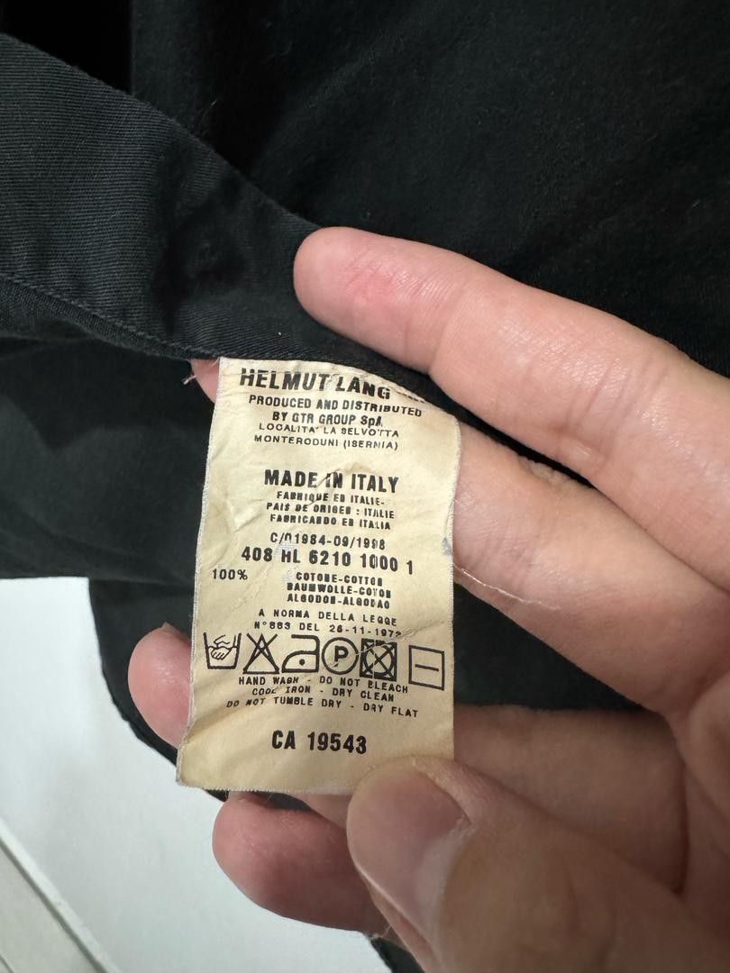 Helmut Lang Vintage 1998 Helmut Lang Initials Shirt Size US M / EU 48-50 / 2 - 5 Thumbnail