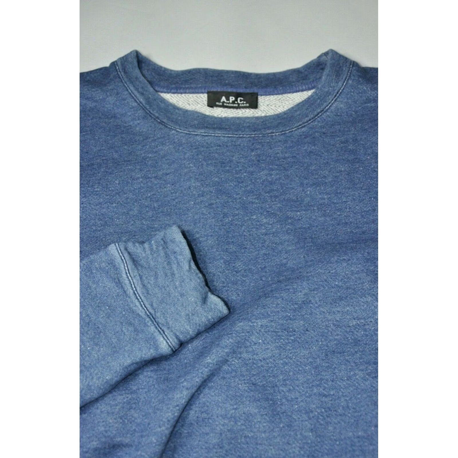A.P.C. A.P.C Blue Long Sleeve Pullover Sweatshirt Classic Crewneck S Mens Size US S / EU 44-46 / 1 - 6 Thumbnail