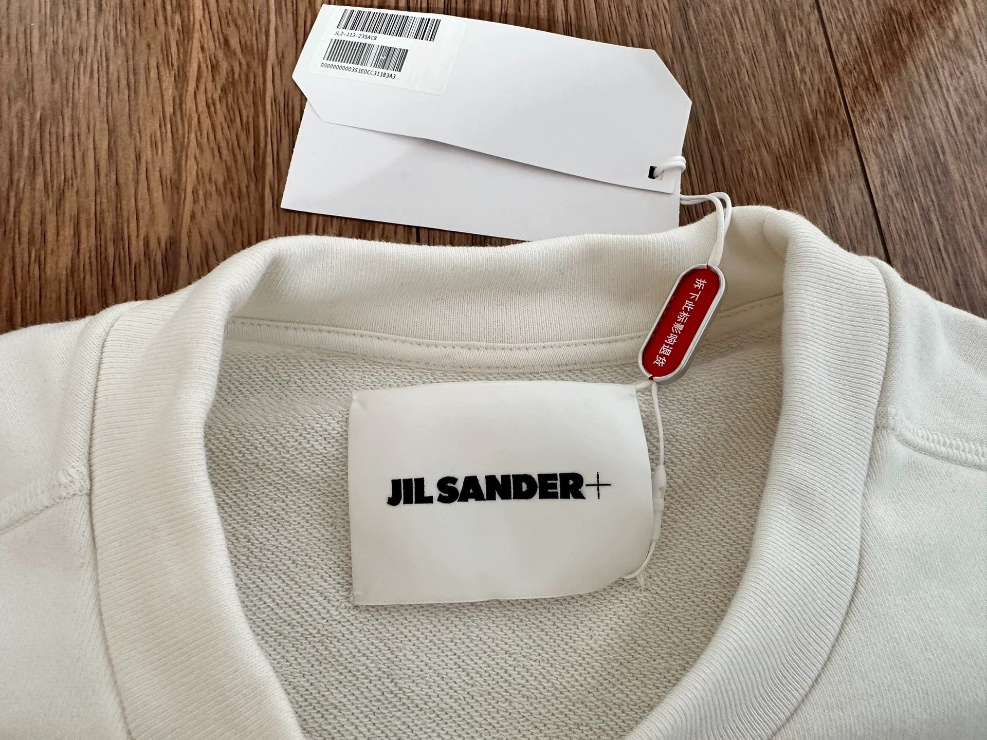 Jil Sander Jil Sander Plus logo organic crewneck sweatshirt M new Size US M / EU 48-50 / 2 - 3 Thumbnail