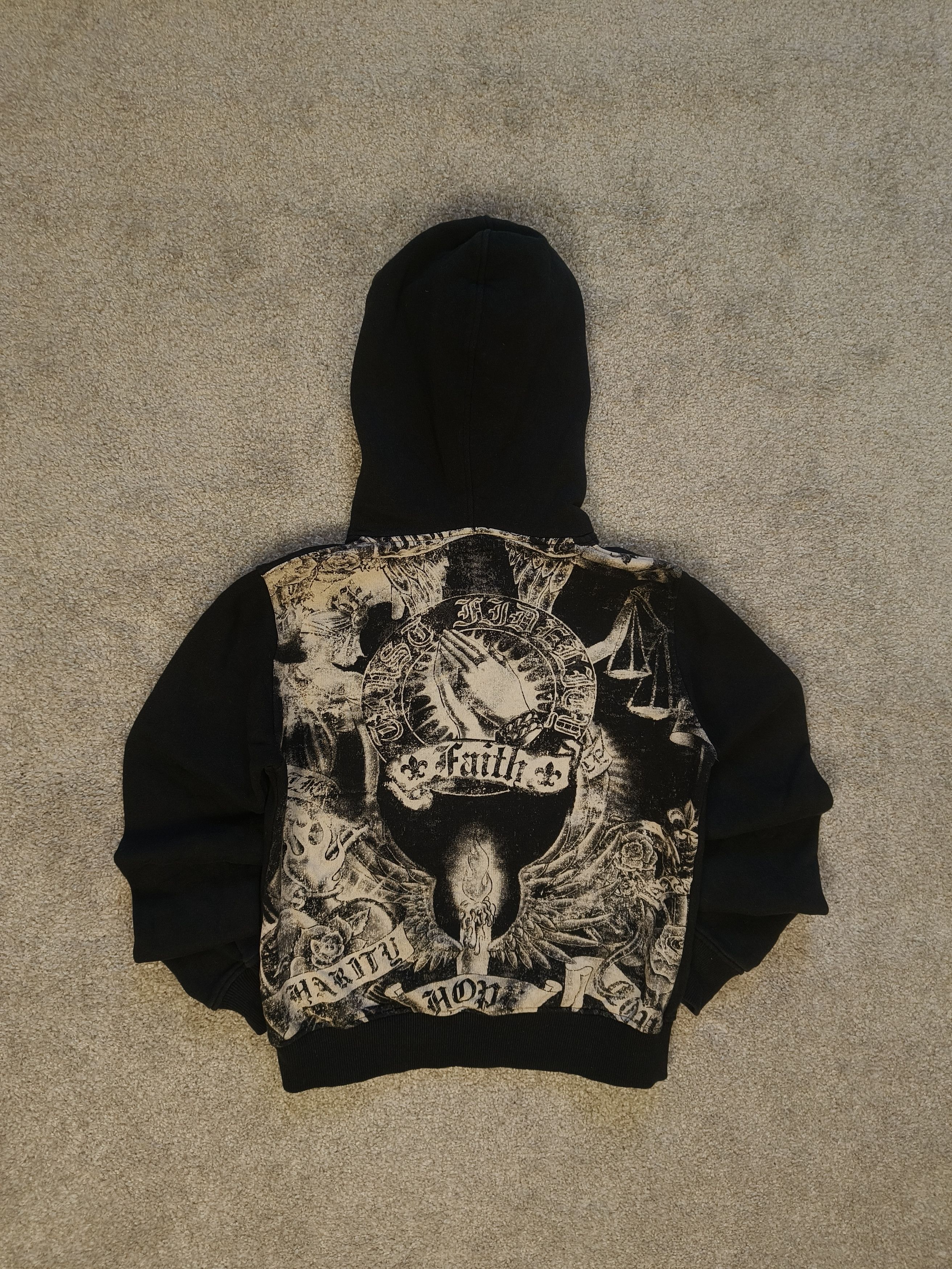 Faith Connexion Faith Connexion Chrome Hearts Style Gothic Studded Hoodie Size XXS / US 00 / IT 34 - 1 Thumbnail