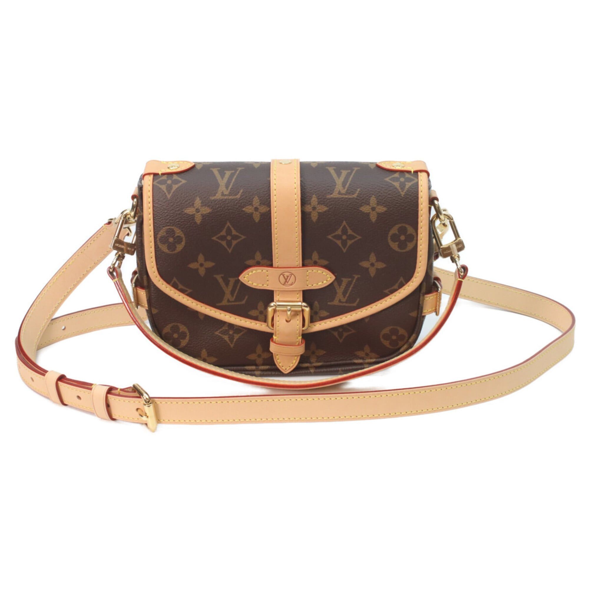 Louis Vuitton LOUIS VUITTON M46740 Monogram Saumur BB Shoulder Bag, Brown, Women's, RFID (IC) Size ONE SIZE - 1 Thumbnail