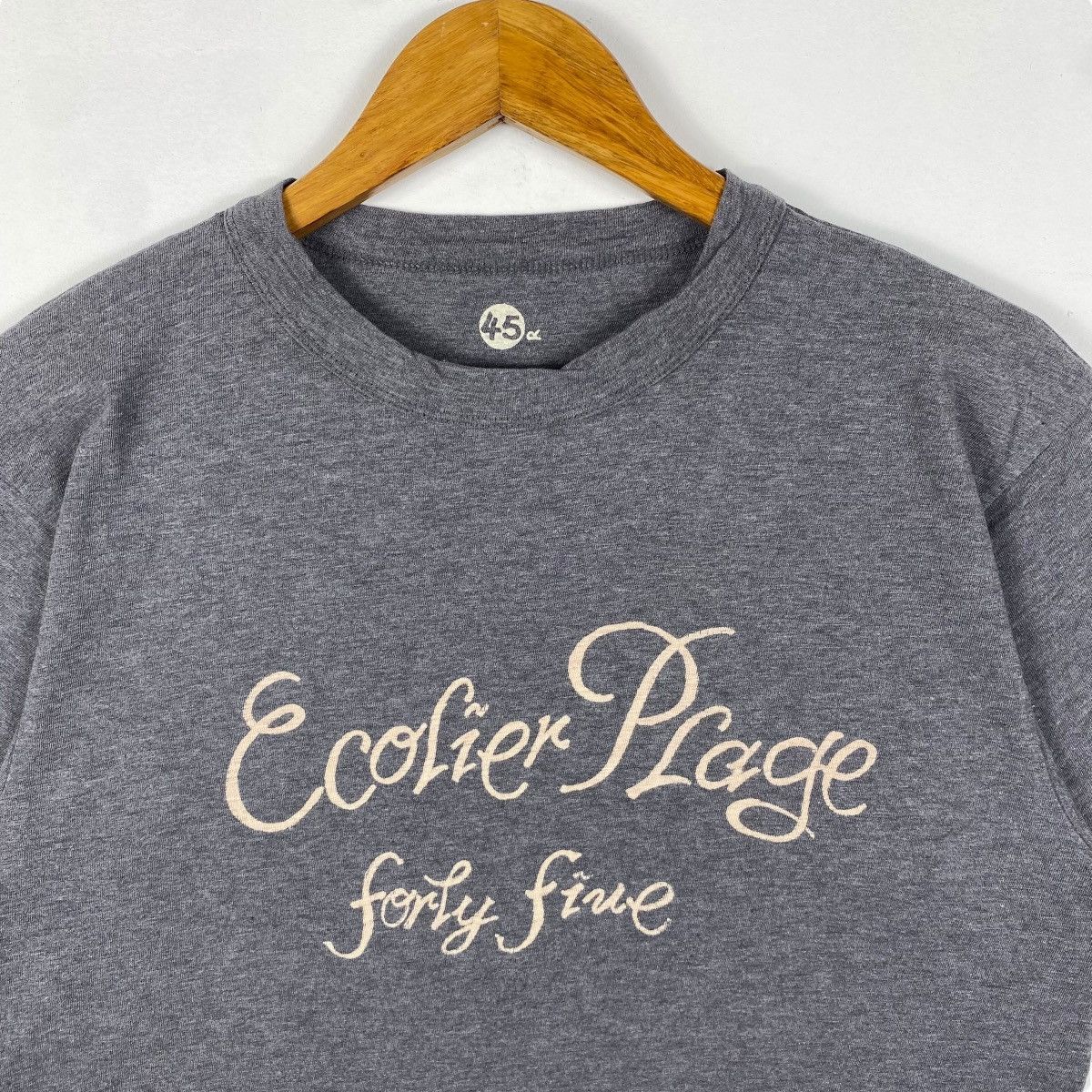 45rpm × Japanese Brand 45RPM Ecolier Plage Font Cotton Tee Shirt Size 3 Size US M / EU 48-50 / 2 - 2 Thumbnail