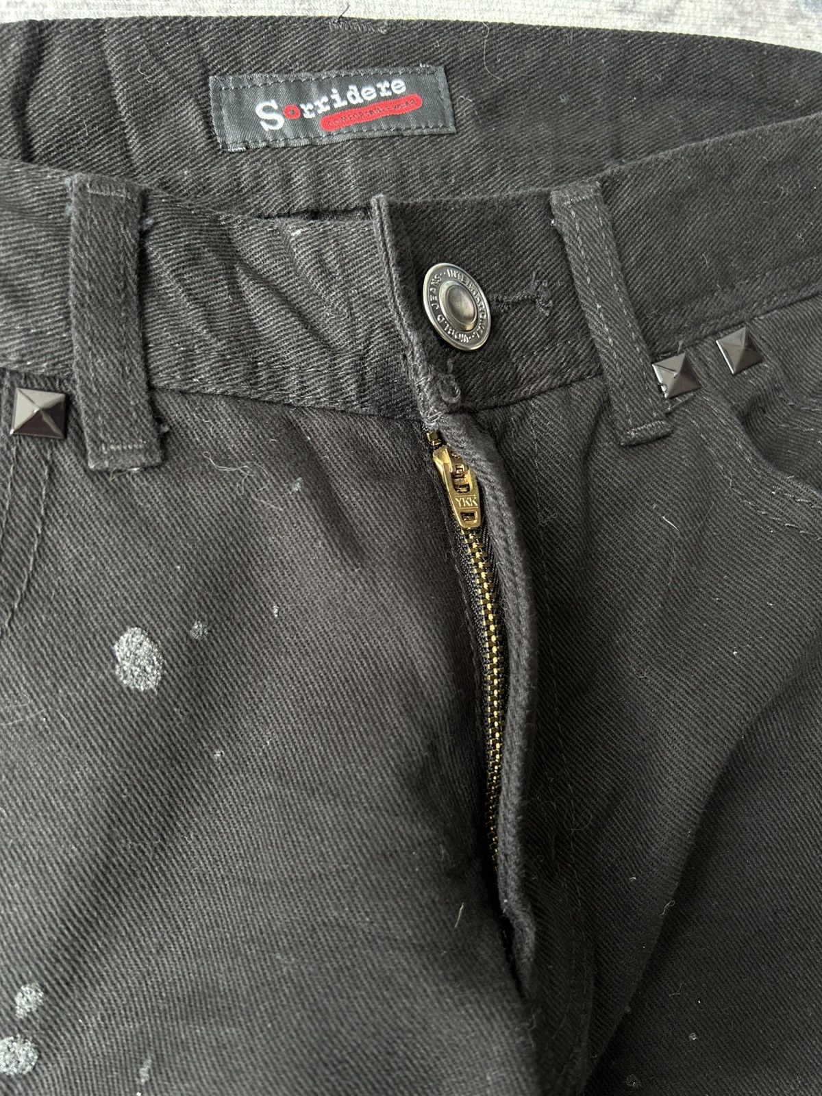 If Six Was Nine Flared Painter Black Punk Jeans Size US 28 / EU 44 - 10 Thumbnail