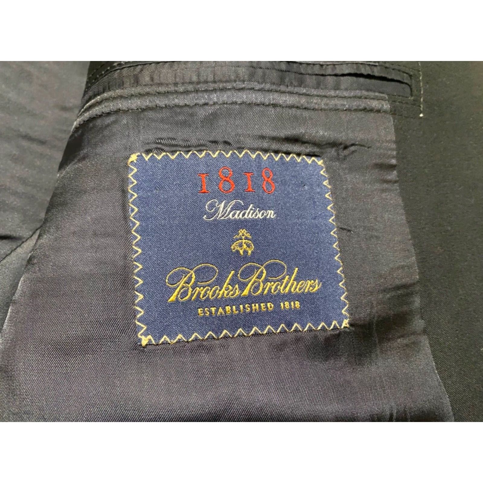 Brooks Brothers Brooks Brothers Blazer Mens Regular Two-Button Solid Blue Wool 41 Chest 42 Jacket Short Long Lists? Size 42R - 6 Thumbnail