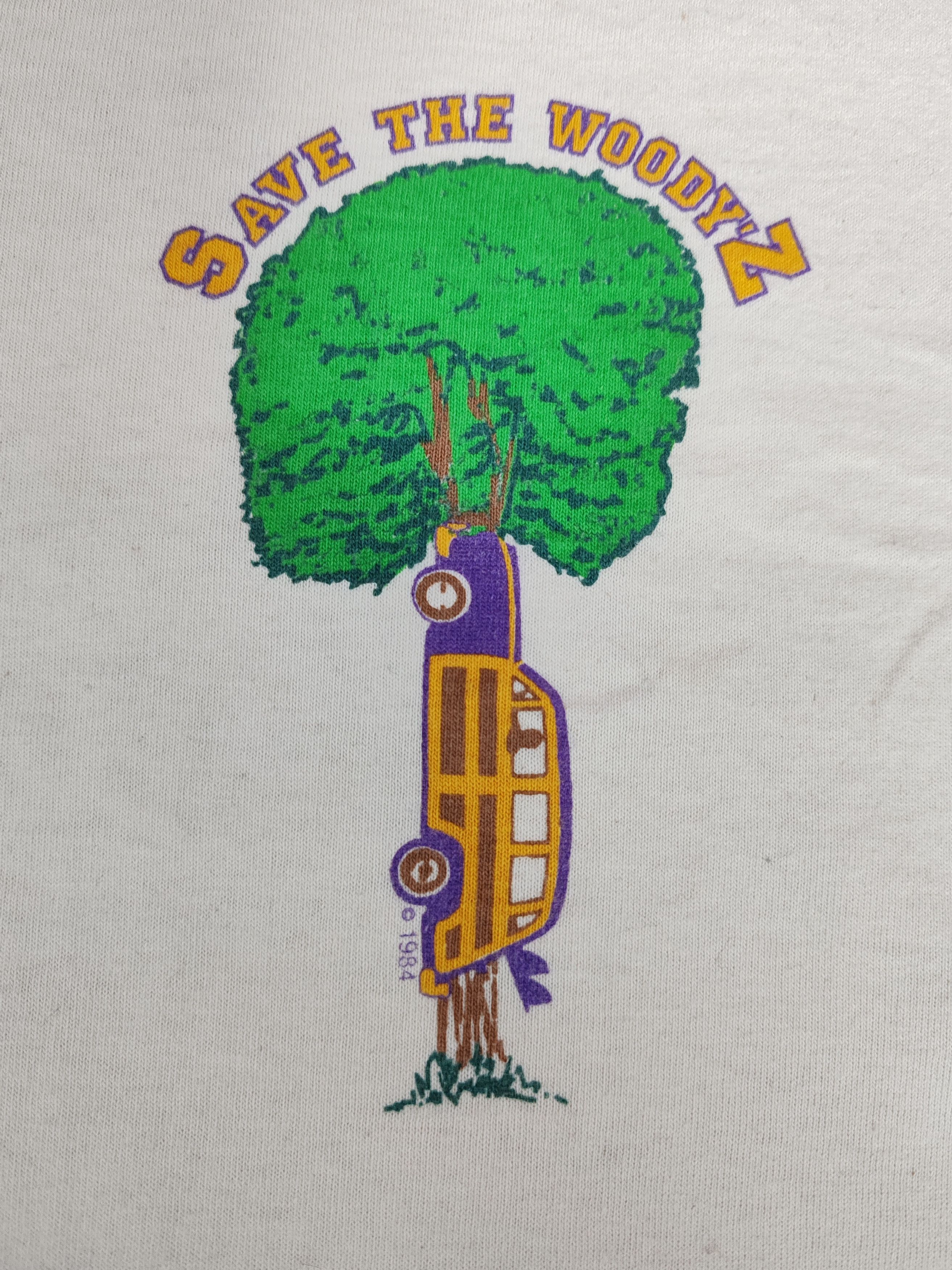 Band Tees Vintage 80s Jimmy'z Save The Woody'z Streetwear Hookup Skate Size US M / EU 48-50 / 2 - 2 Thumbnail
